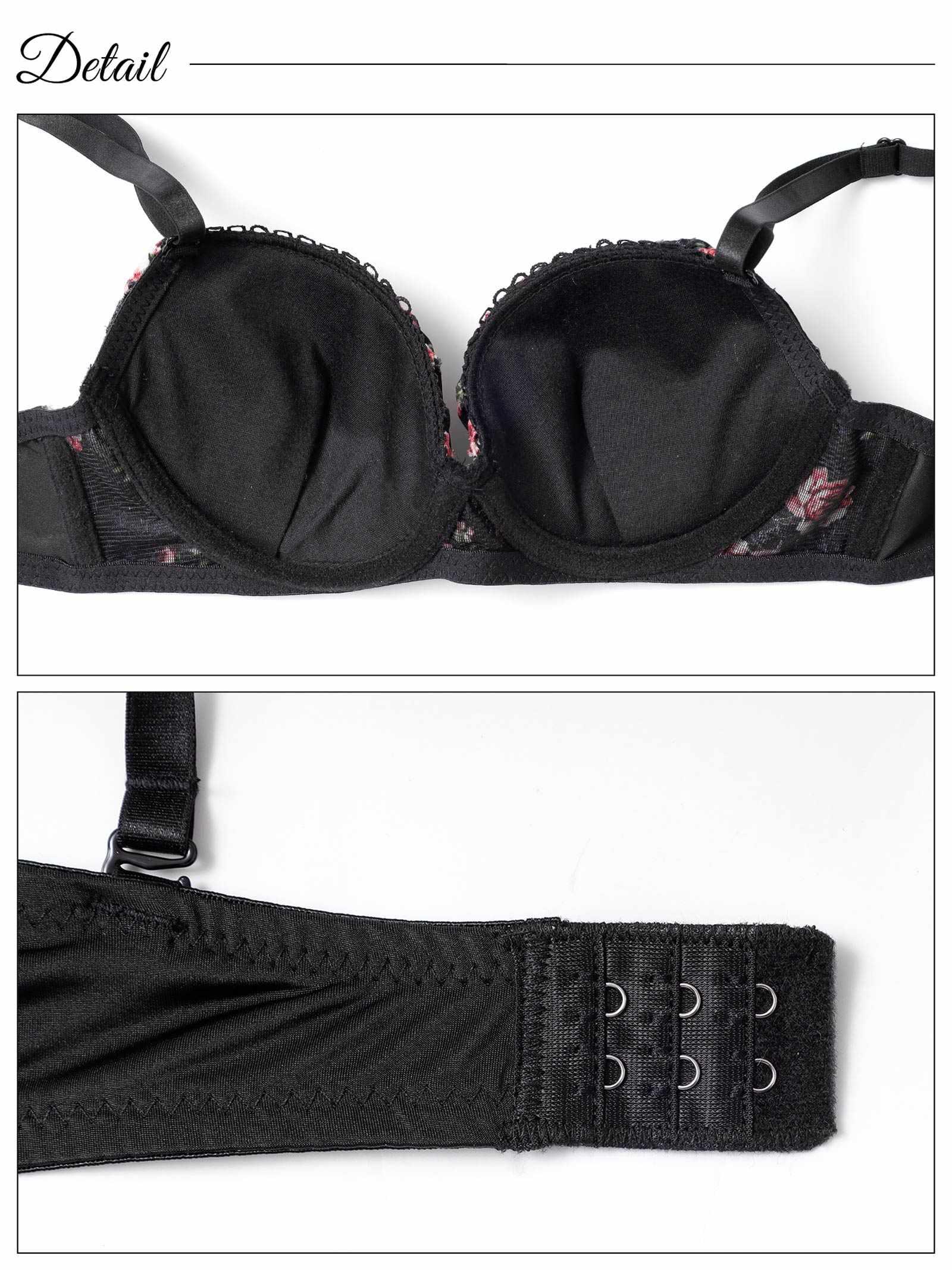 アンティークローズブラジャー&フルバックショーツ - 【公式】247Lingerie