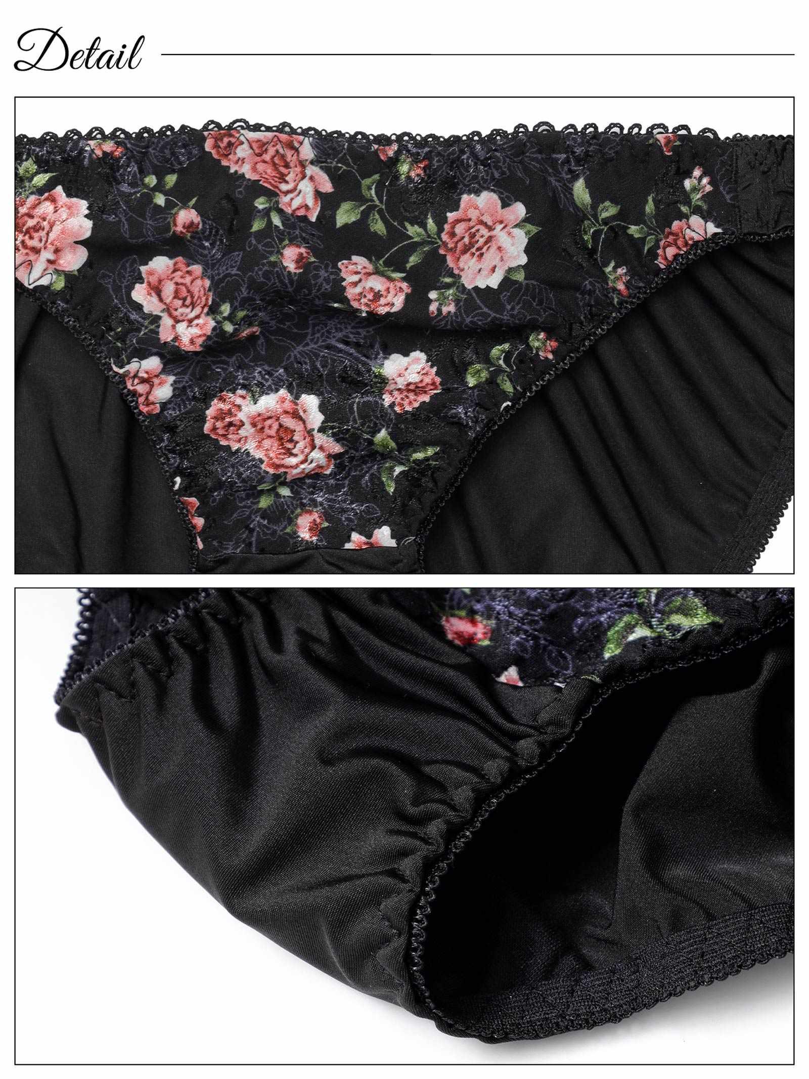 アンティークローズブラジャー&フルバックショーツ - 【公式】247Lingerie