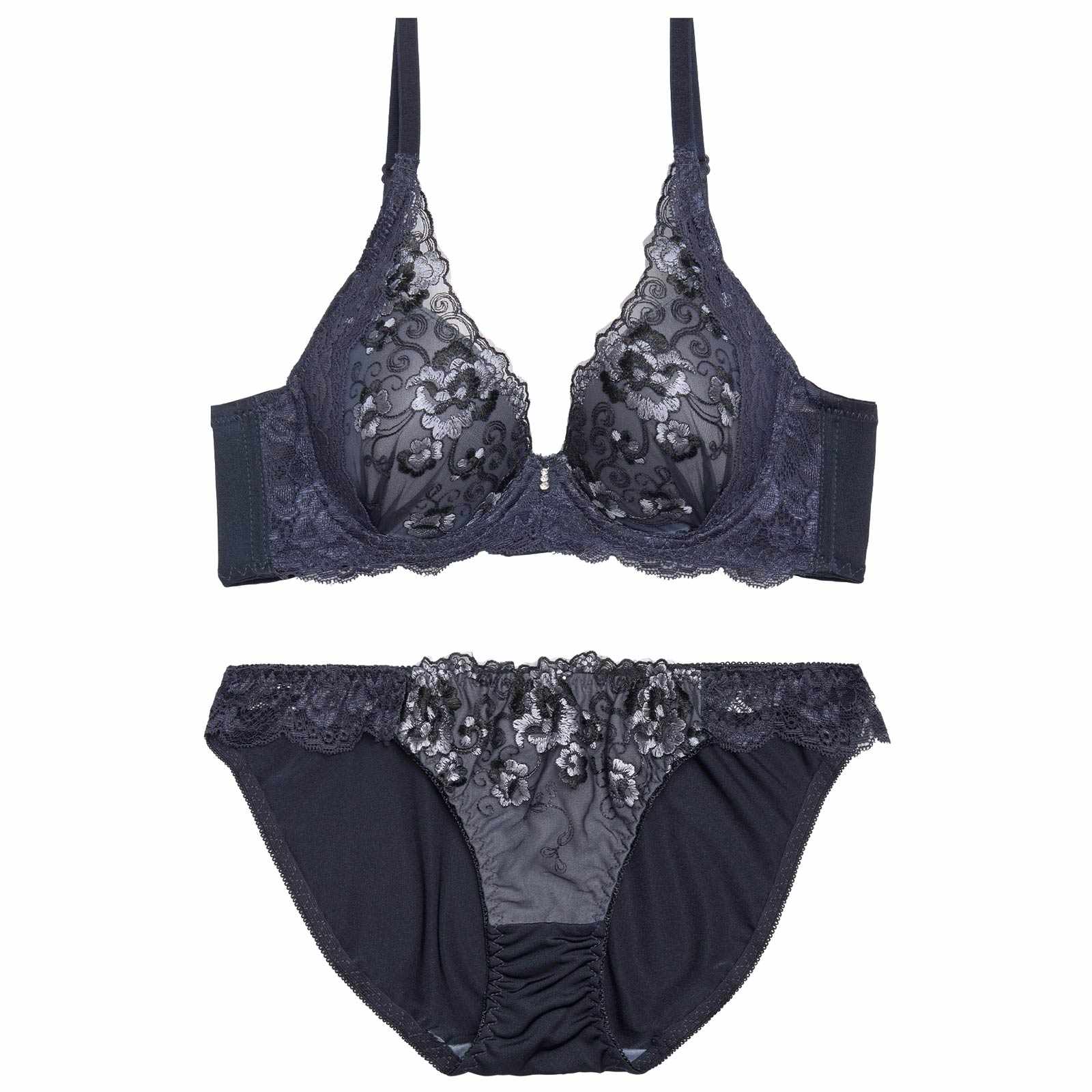 シックレディブルーム育乳脇高ブラジャー&フルバックショーツ