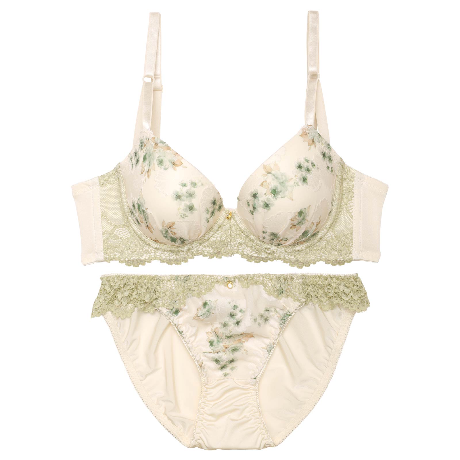 レトロガーリーロゼッタ育乳脇高ブラジャー&フルバックショーツ