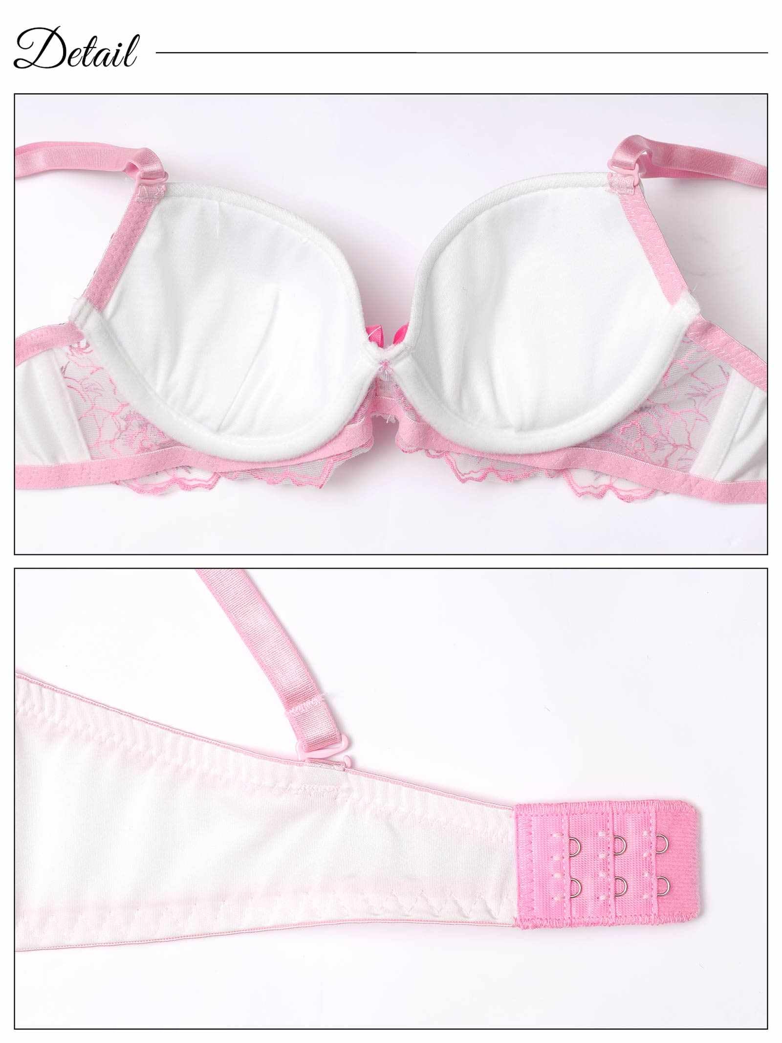 2/21新作!フェアリーライトフラワーブラジャー&フルバックショーツ