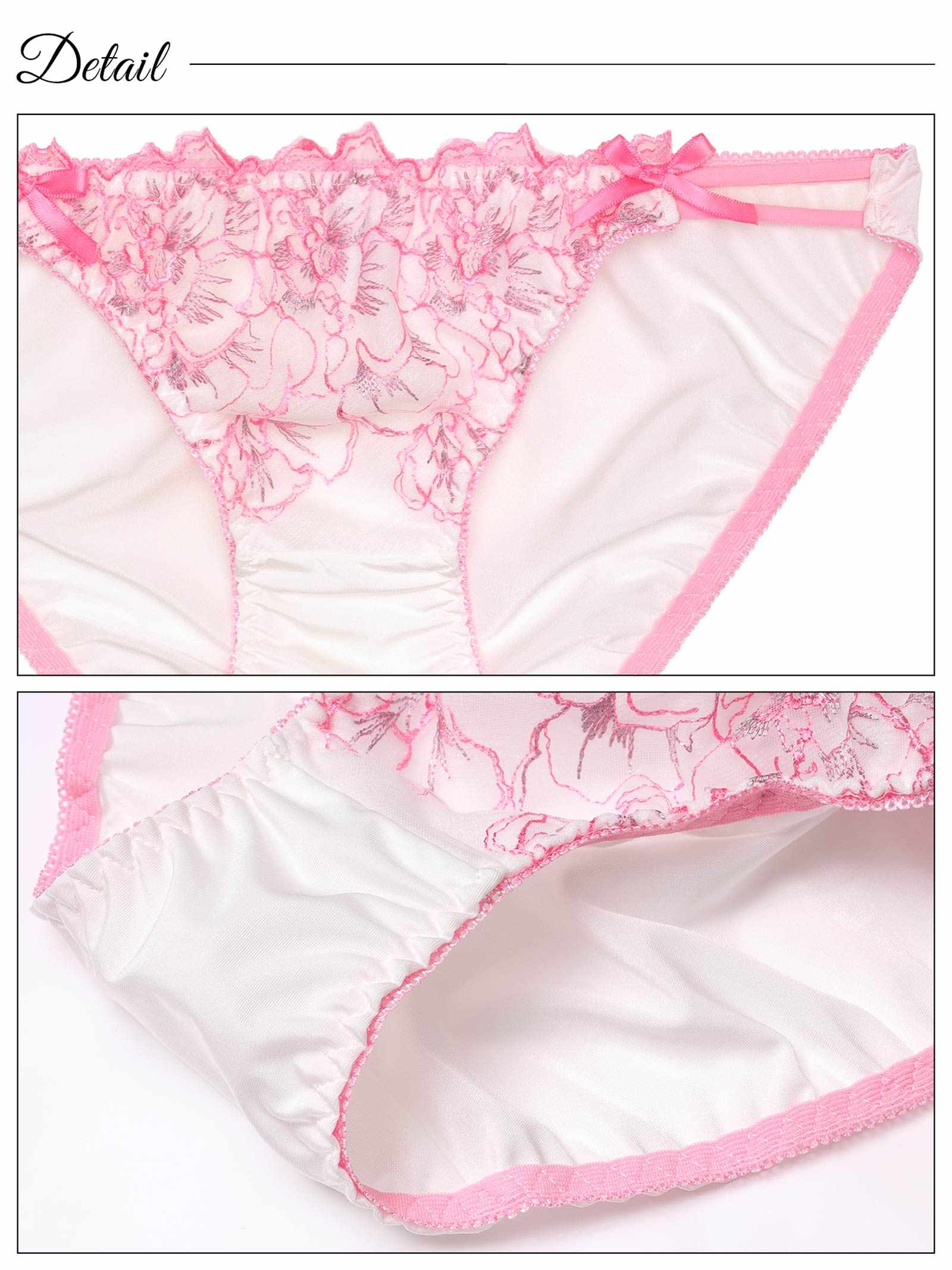 2/21新作!フェアリーライトフラワーブラジャー&フルバックショーツ