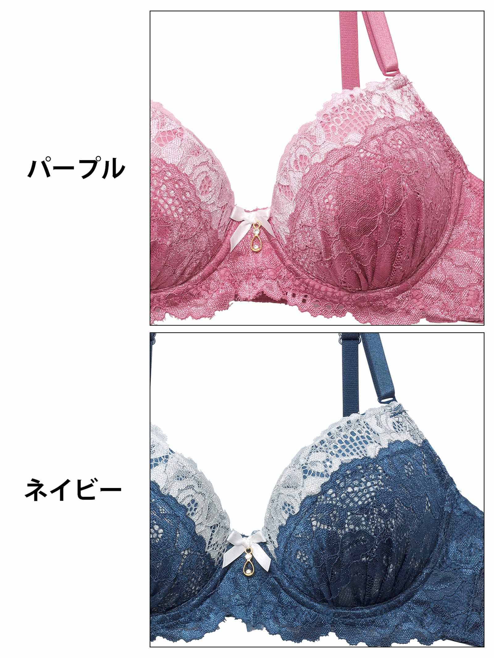 2/19新作!クラシックディープレーシィブラジャー&バック透けフルバックショーツ