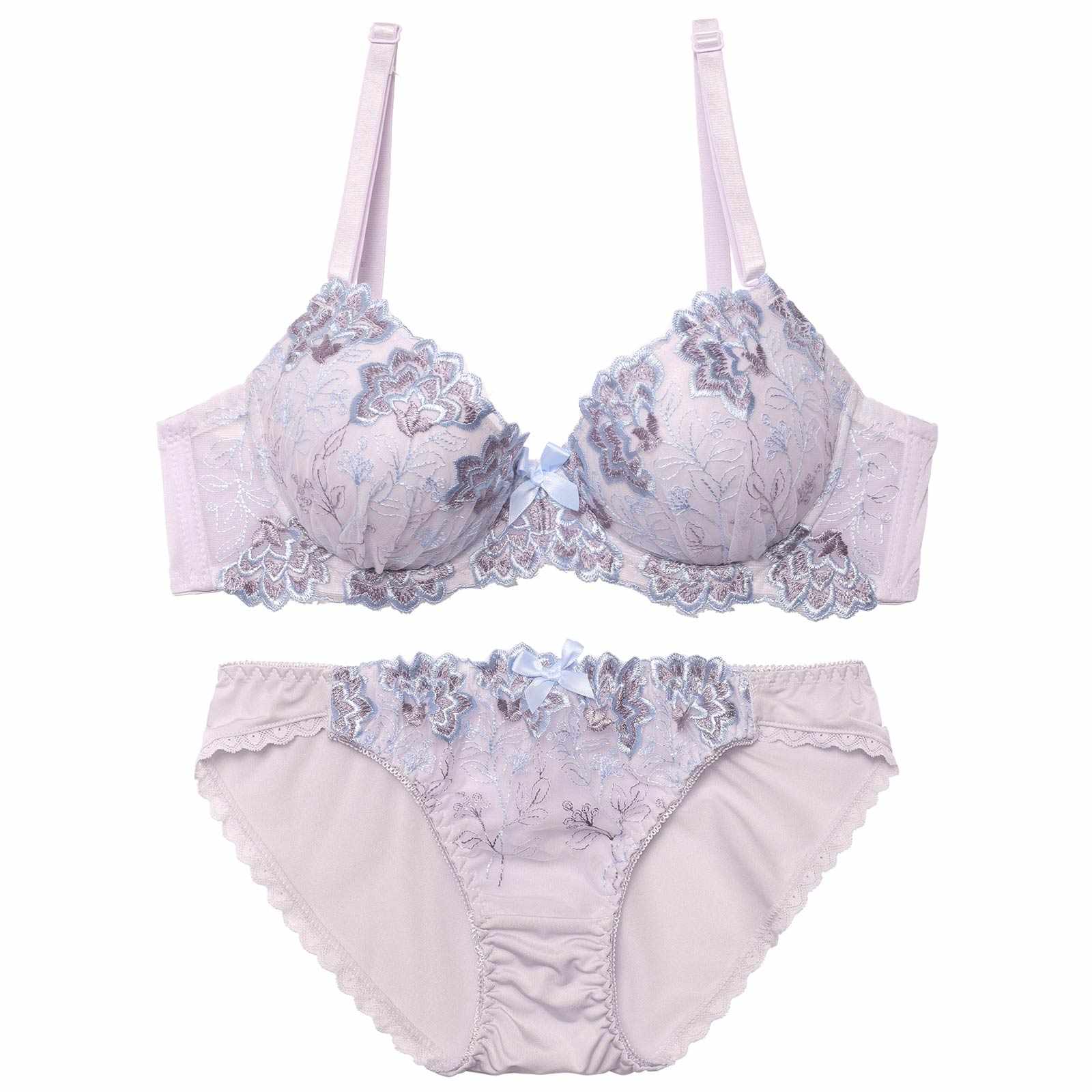 ドレッシーミルキーフルーロンブラジャー&フルバックショーツ