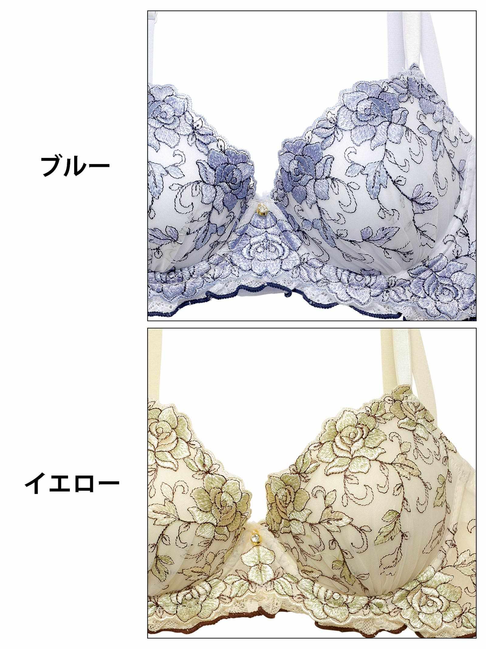 ローゼンパイピングレース育乳脇高ブラジャー&フルバックショーツ - 【公式】247Lingerie