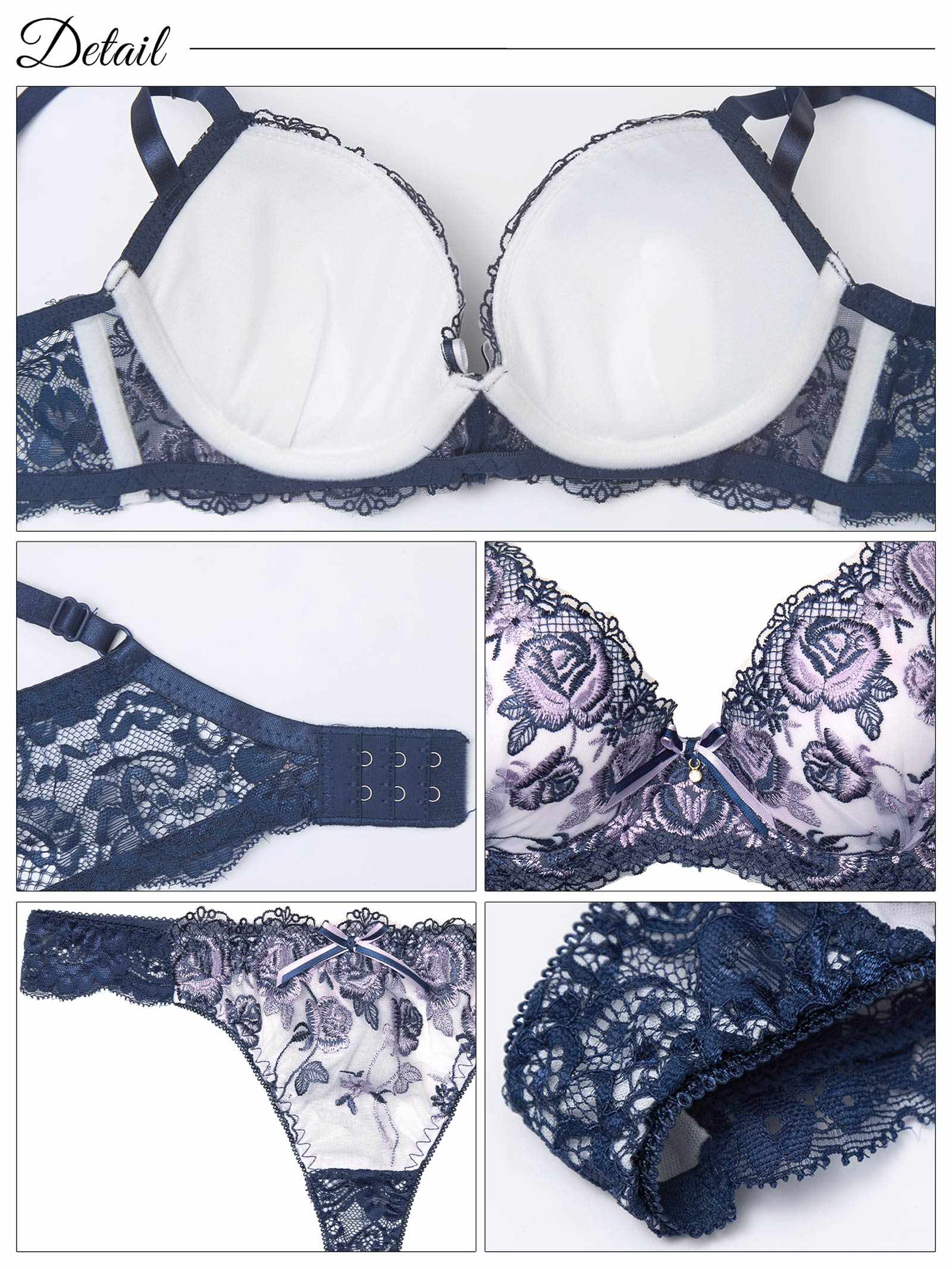 4/7新作!【かとゆり着用】グロリアスローズガーデン育乳脇高ブラジャー&バック透けTバックショーツ