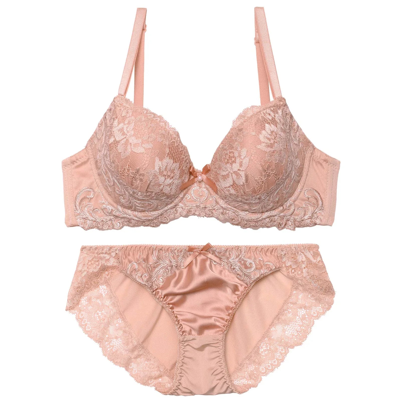 ブリリアントダマスクレーシィブラジャー&フルバックショーツ - 【公式】247Lingerie