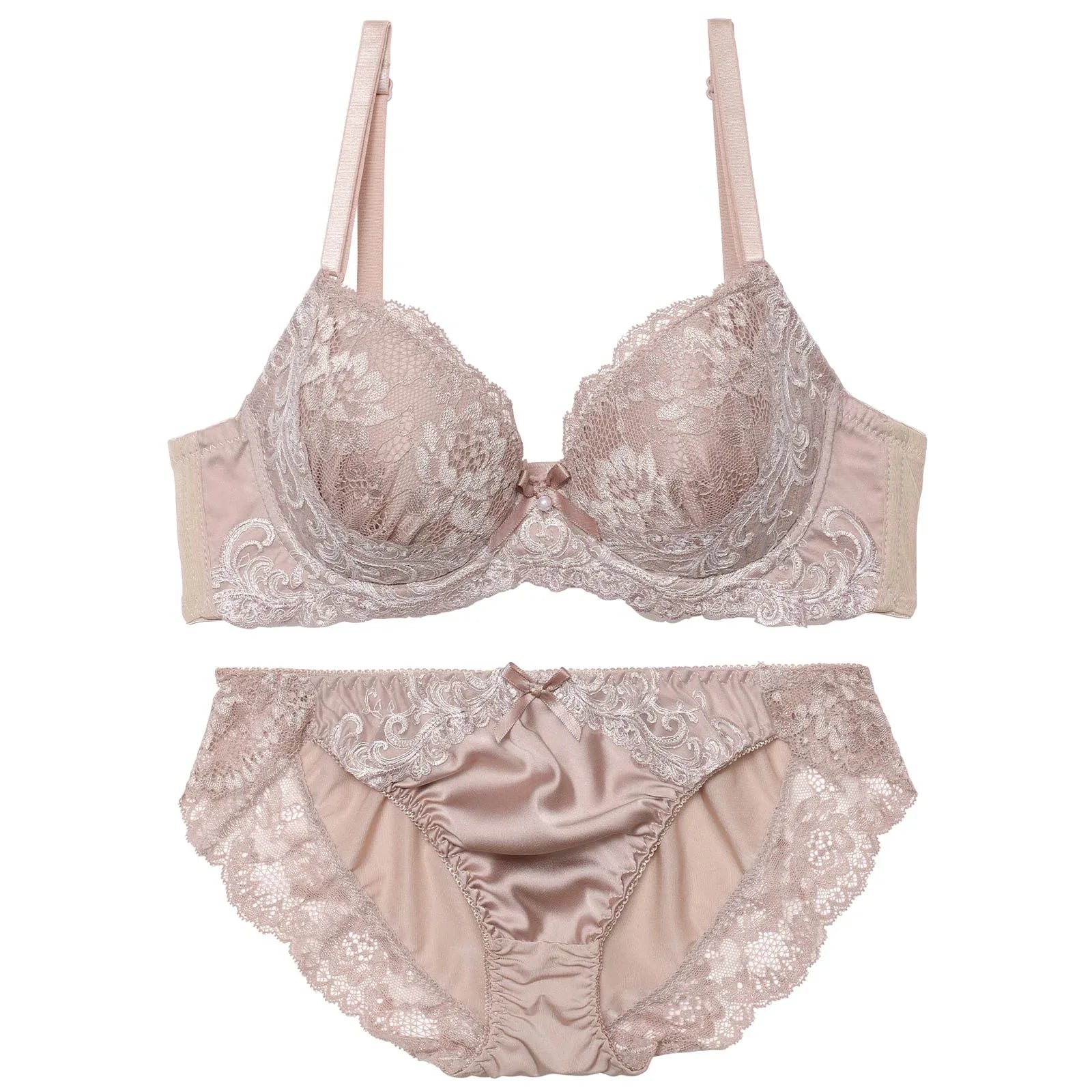 ブリリアントダマスクレーシィブラジャー&フルバックショーツ - 【公式】247Lingerie