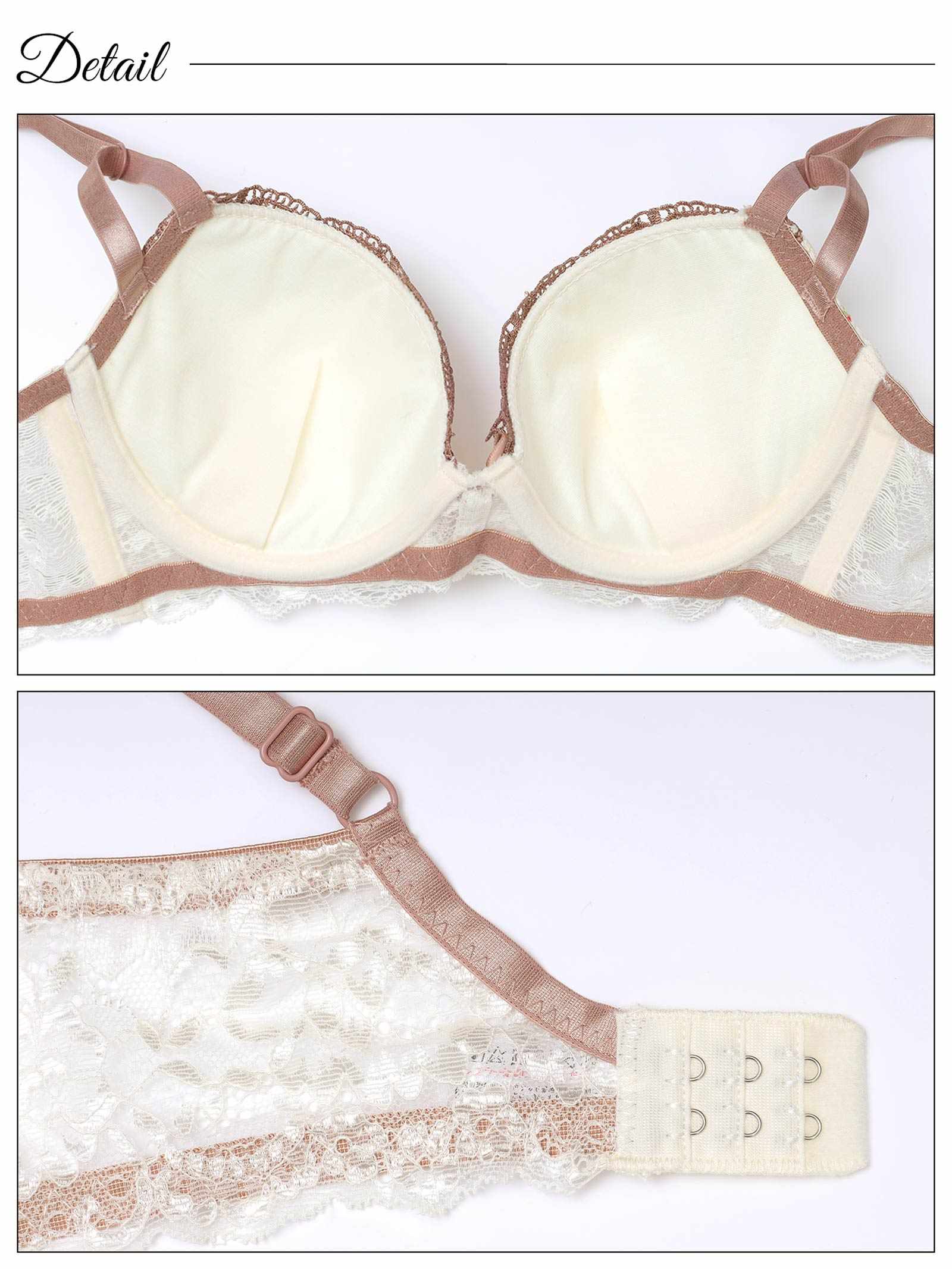 3/24新作!ガーリープチローズ育乳脇高ブラジャー&フルバックショーツ