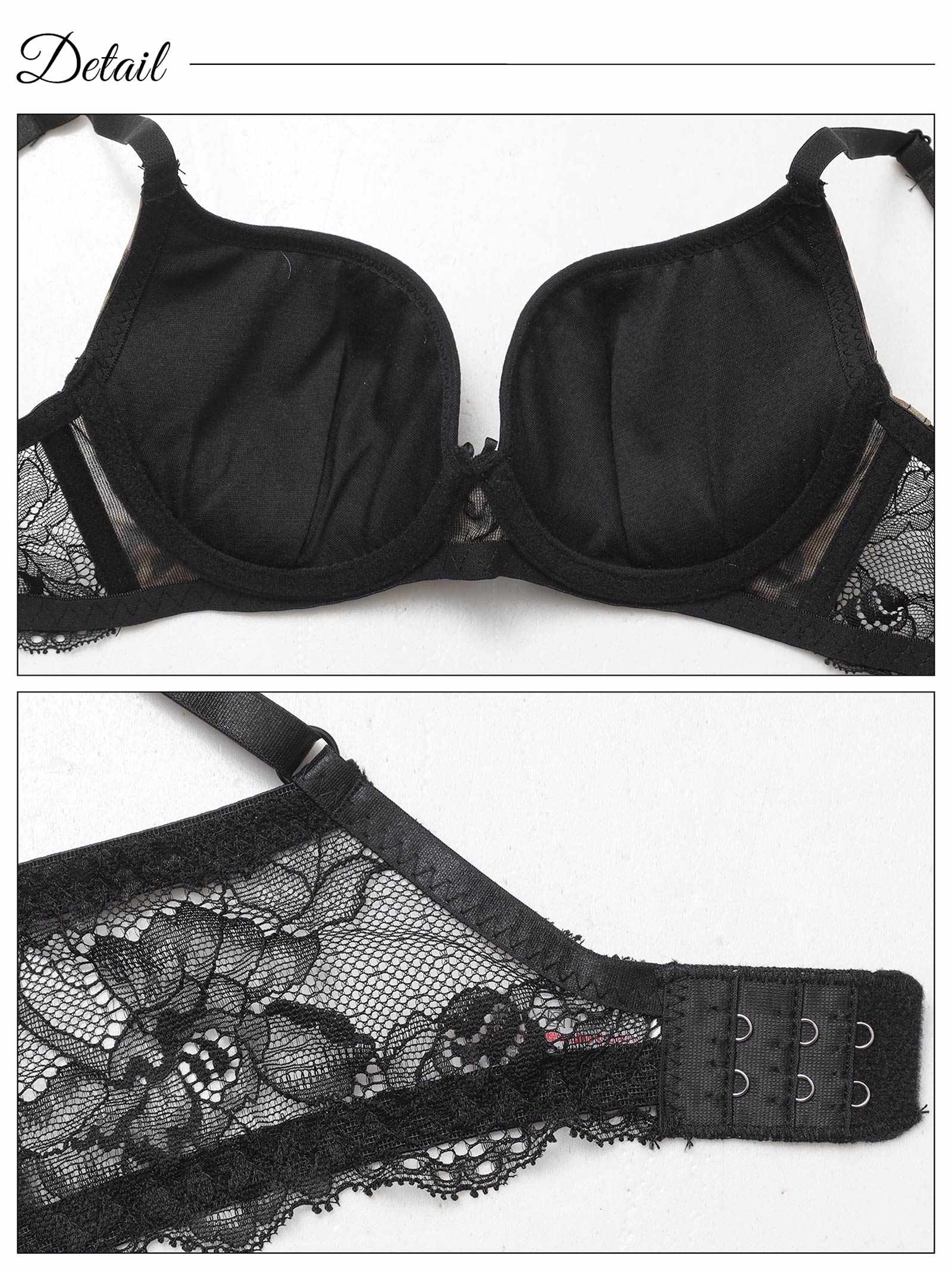 4/28新作!センシュアルレオパードレース育乳脇高ブラジャー&フルバックショーツ