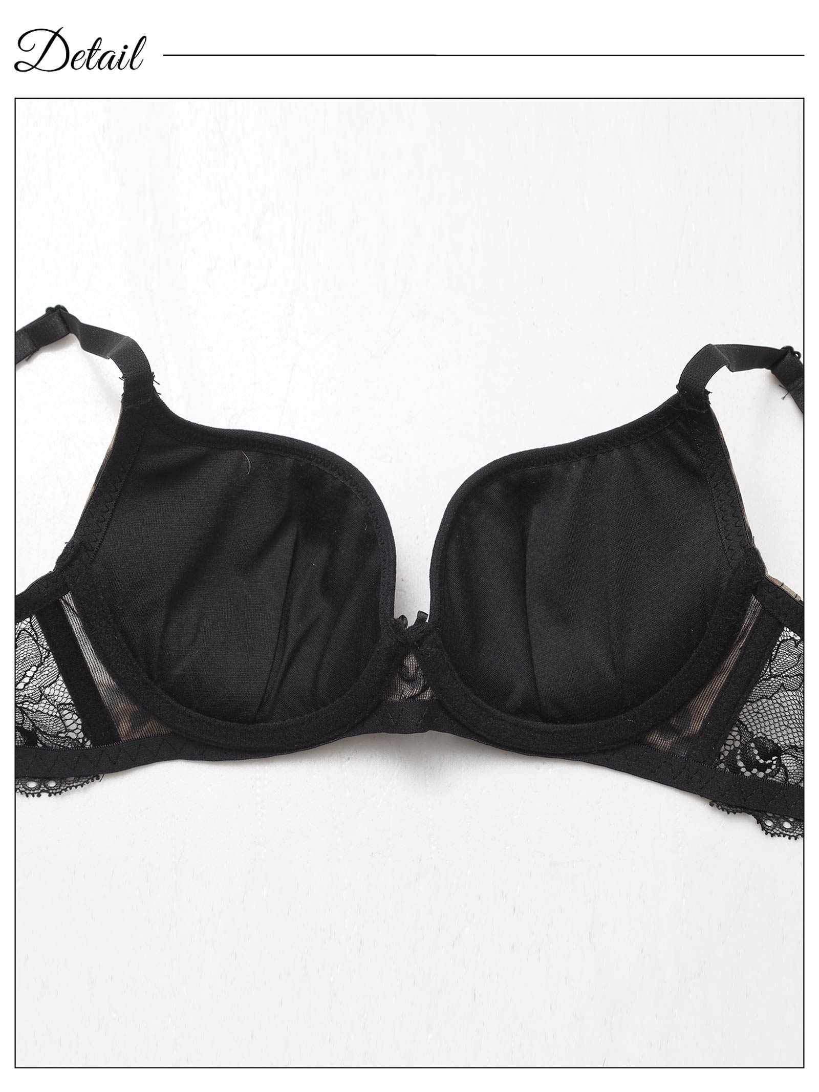 4/28新作!【EFサイズ】センシュアルレオパードレース育乳脇高ブラジャー&フルバックショーツ