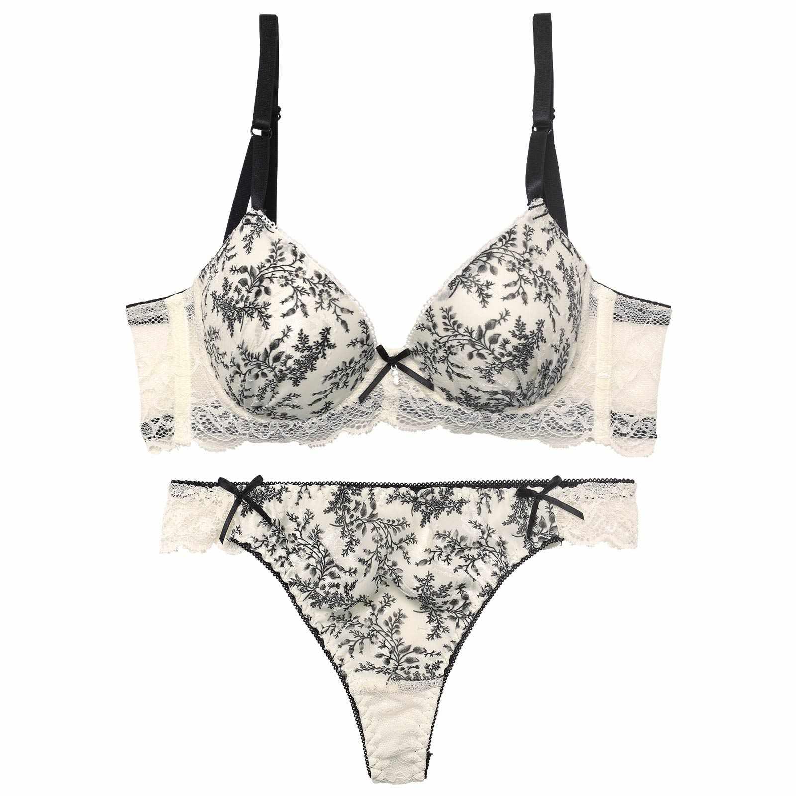 アンティークレーシィアイビー育乳脇高ブラジャー&バック透けTバックショーツ - 【公式】247Lingerie