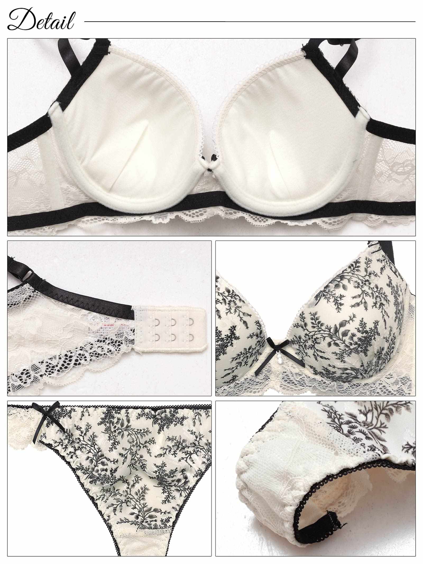 4/28新作!アンティークレーシィアイビー育乳脇高ブラジャー&バック透けTバックショーツ