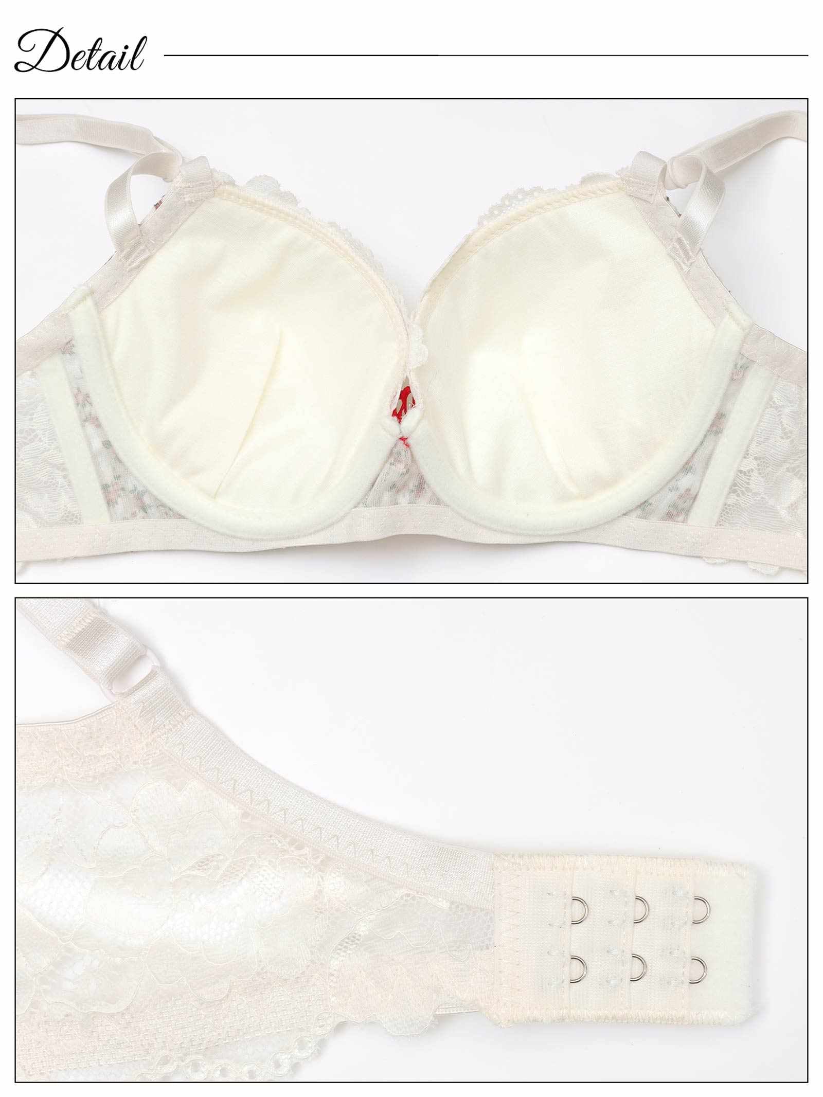 5/21新作!プティフラワーシフォン育乳脇高ブラジャー&フルバックショーツ