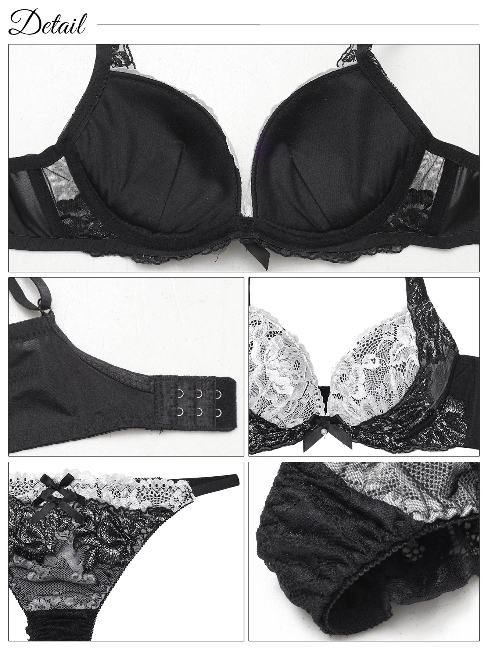 6/9新作!【三上悠亜着用】エレガントドールレース育乳脇高ブラジャー&バック透けTバックショーツ