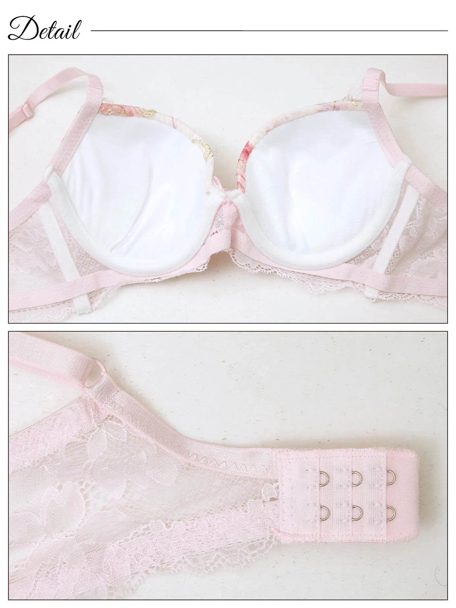 スウィートフローラルシャイニー育乳脇高ブラジャー&フルバックショーツ - 【公式】247Lingerie