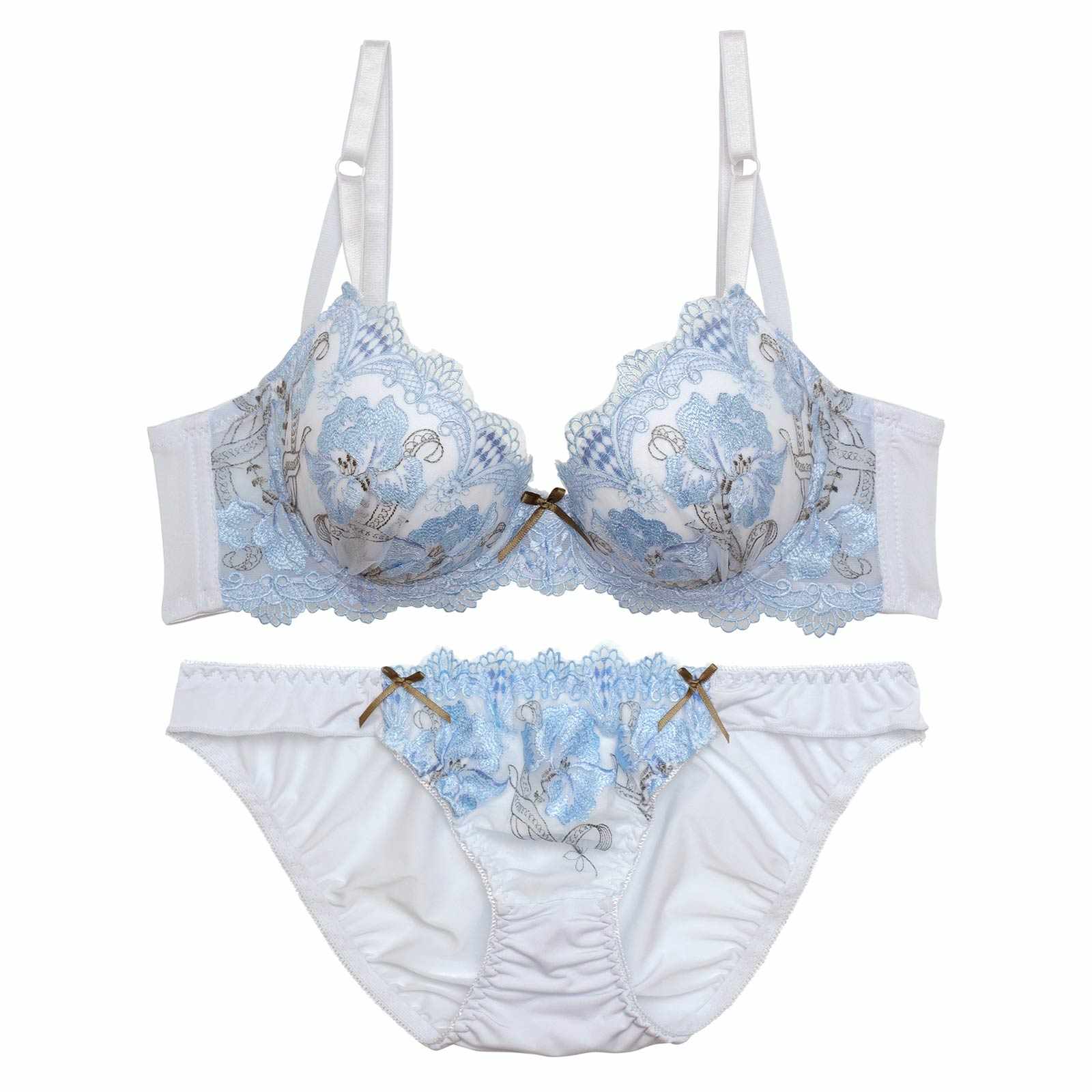 フェミニンフルブルーム育乳脇高ブラジャー&フルバックショーツ