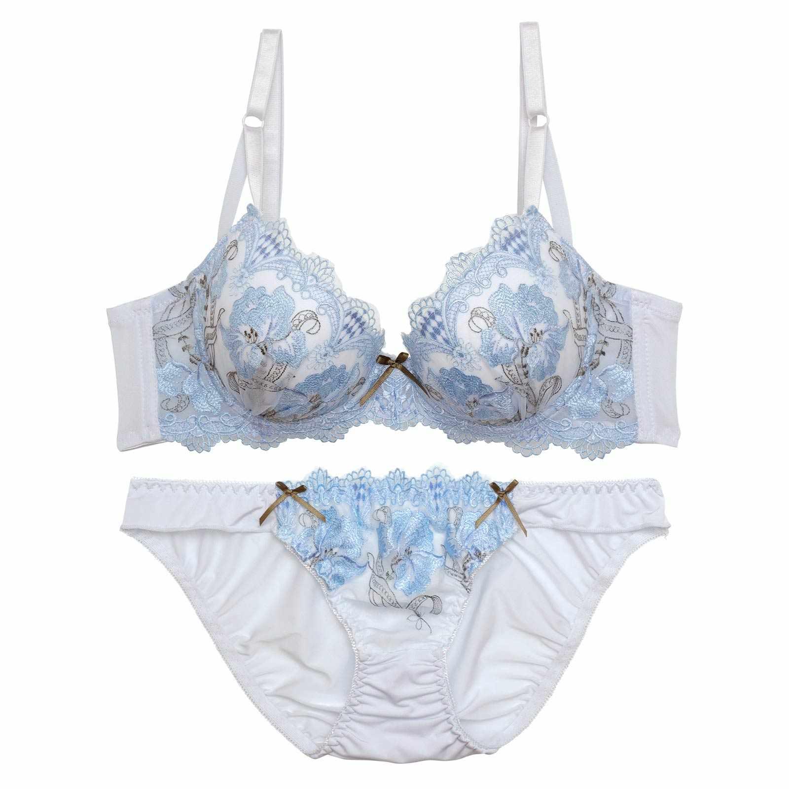 フェミニンフルブルーム育乳脇高ブラジャー&フルバックショーツ