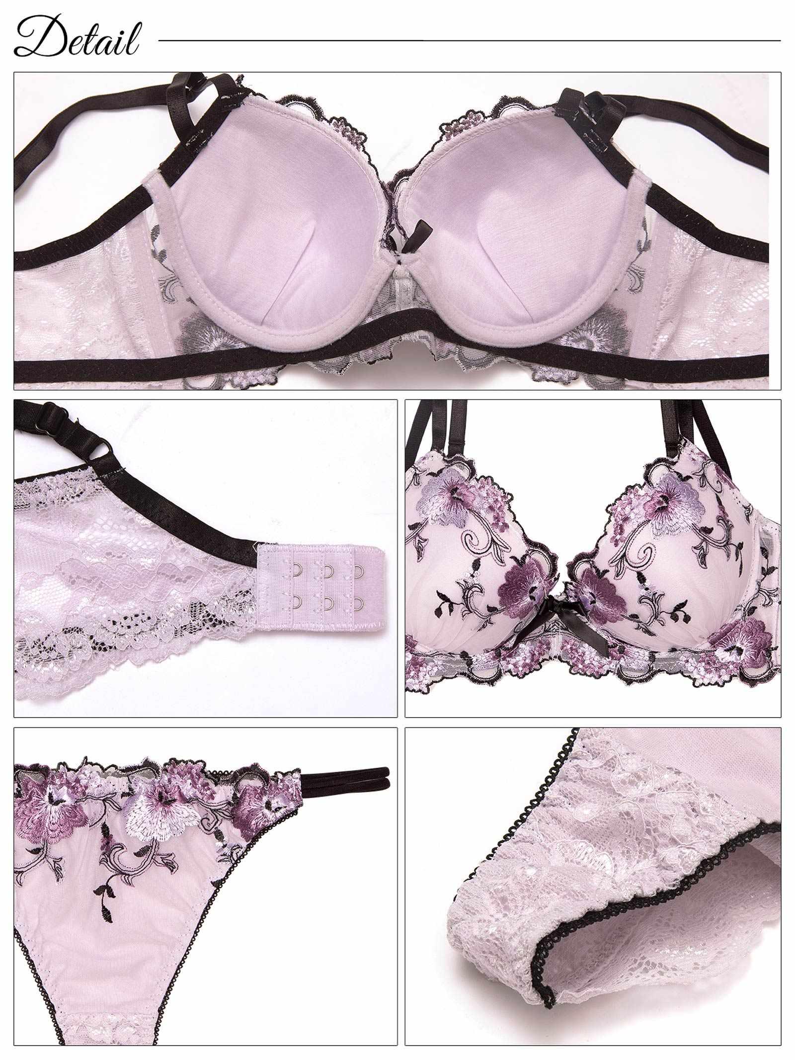 7/2新作!【三上悠亜着用】フローラルミューズ育乳脇高ブラジャー&バック透けTバックショーツ