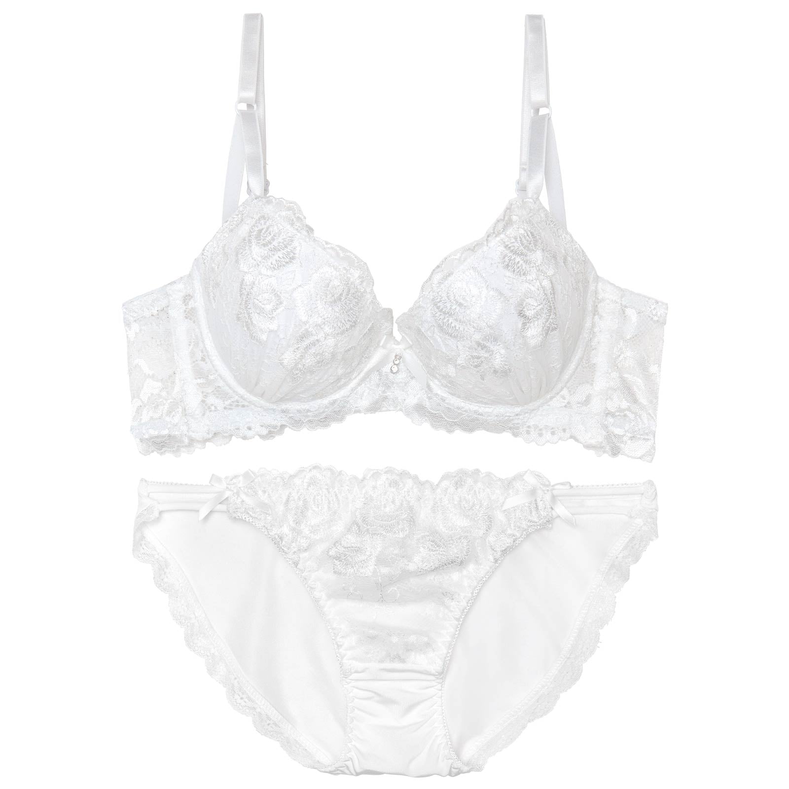 エレガントモダンローズ育乳脇高ブラジャー&フルバックショーツ