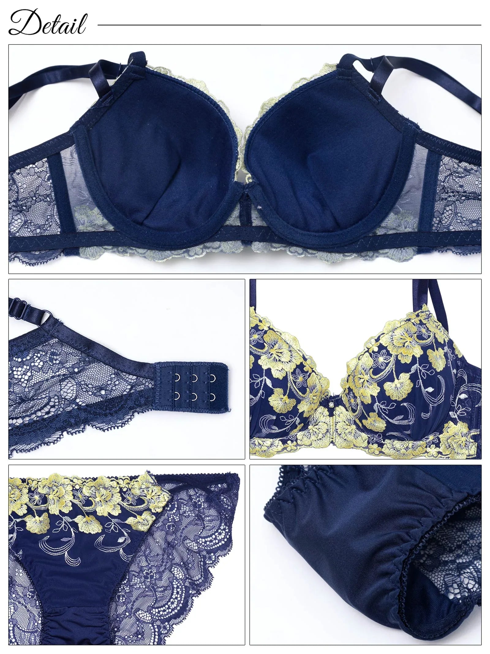 7/18新作!ミスティックビビットブルーム育乳脇高ブラジャー&バック透けフルバックショーツ