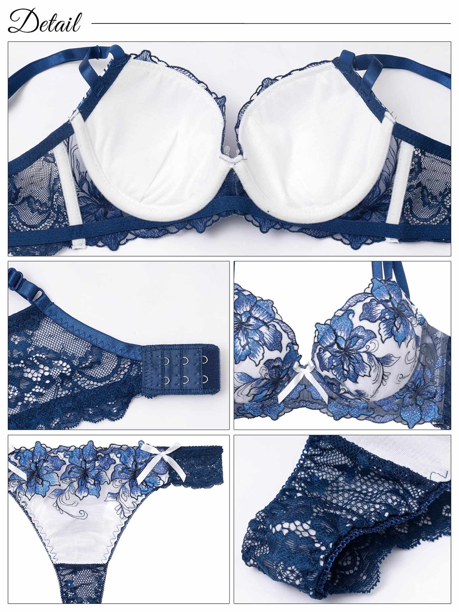 8/6新作!【三上悠亜着用】ロイヤルラメフラワー育乳脇高ブラジャー&バック透けTバックショーツ