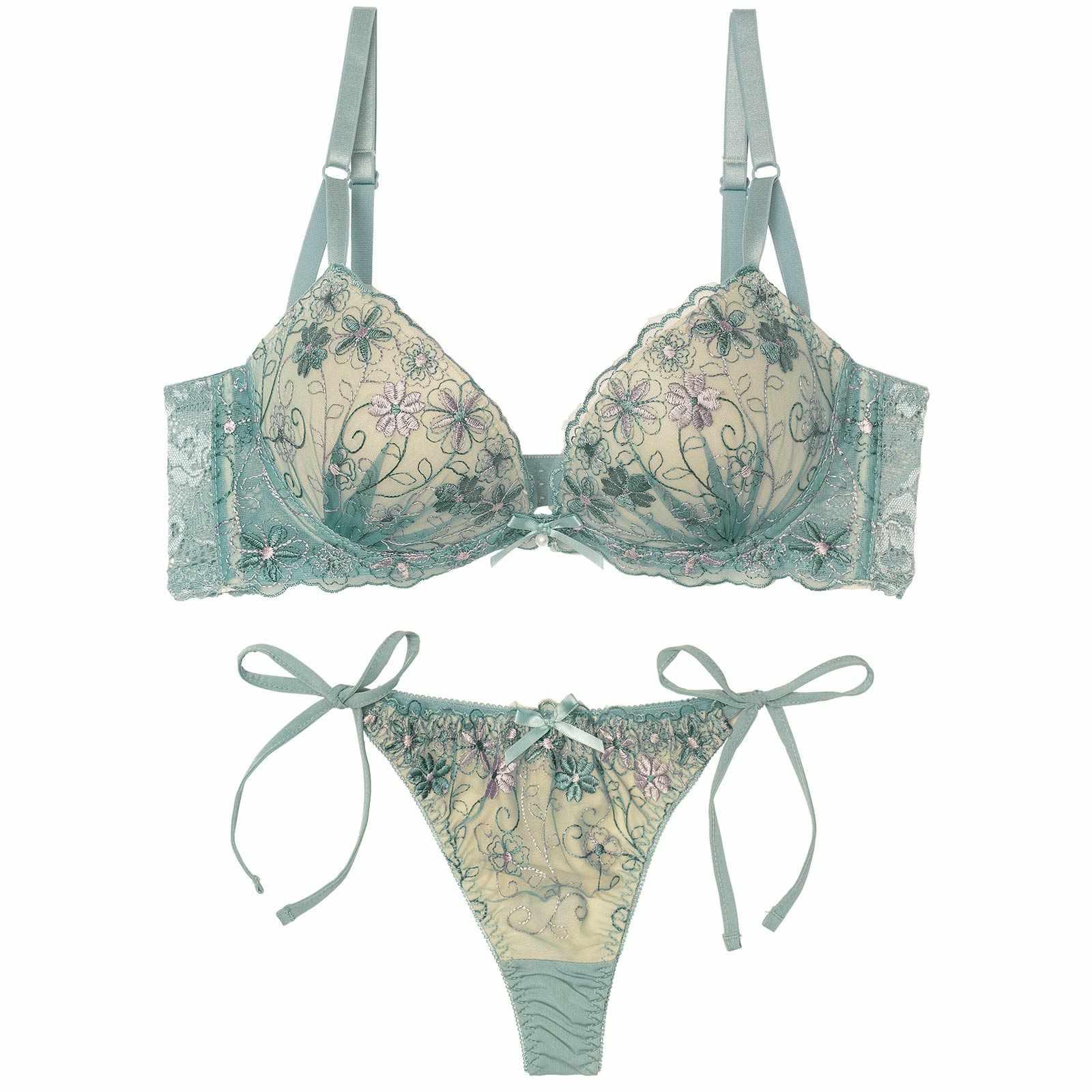 ダスティシアーフルール育乳脇高ブラジャー&サイド紐Tバックショーツ