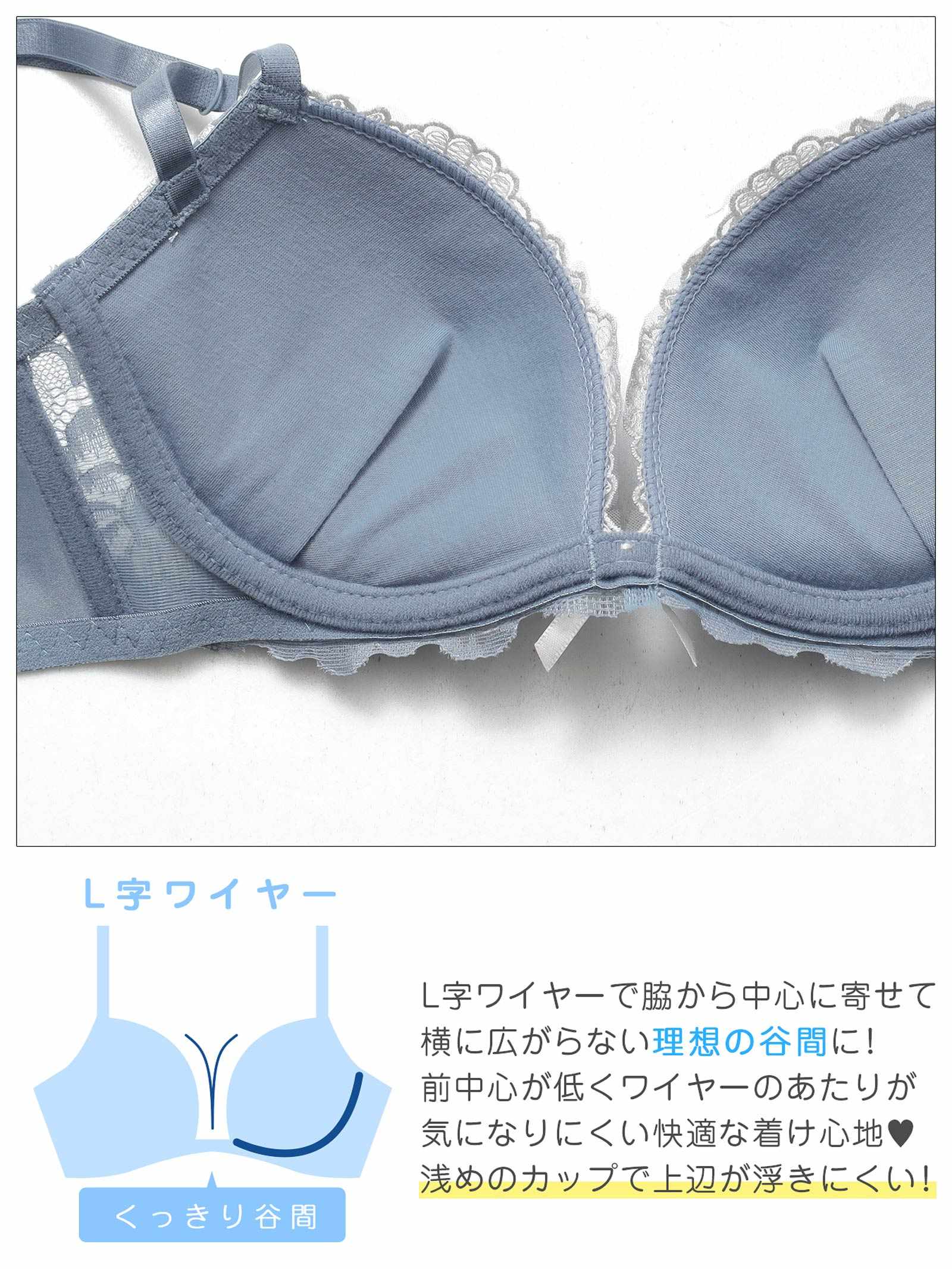 11/7新作!【EFサイズ】ダスティフローラルレースブラジャー&フルバックショーツ