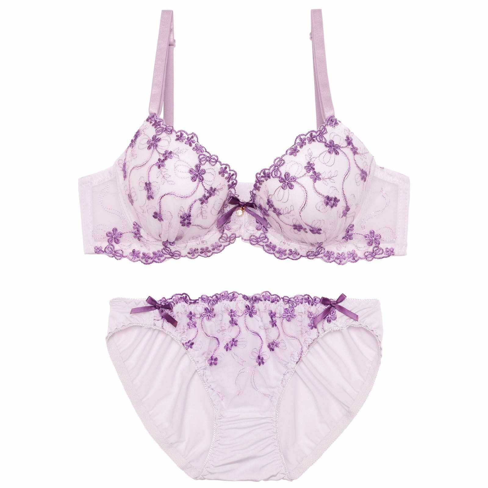 1/28新作!スウィートディッツィエンブロイダリーブラジャー&フルバックショーツ