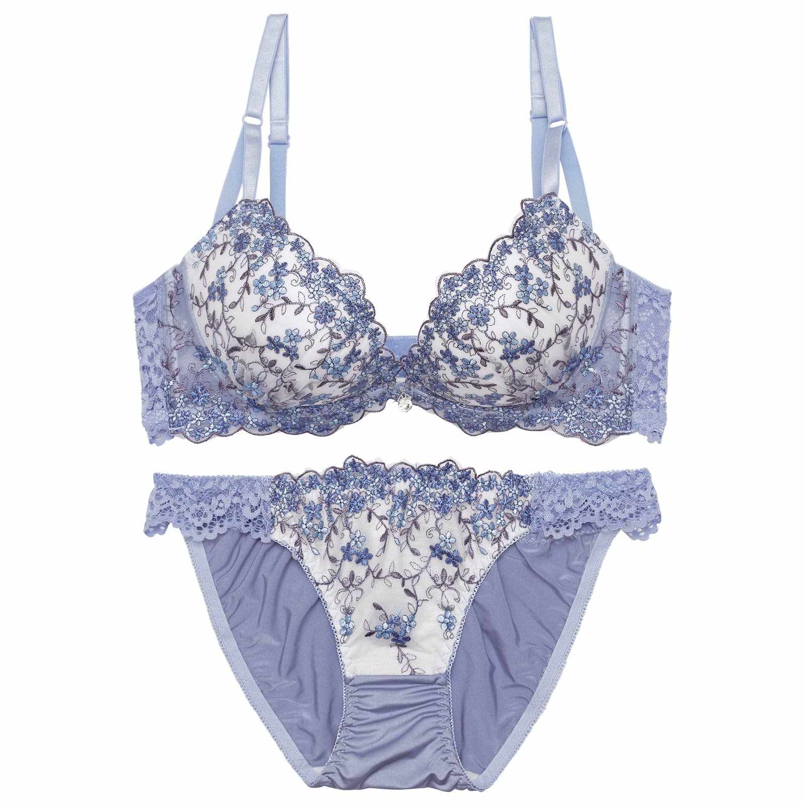 3/9新作!クリスタルブロッサム育乳脇高ブラジャー&フルバックショーツ