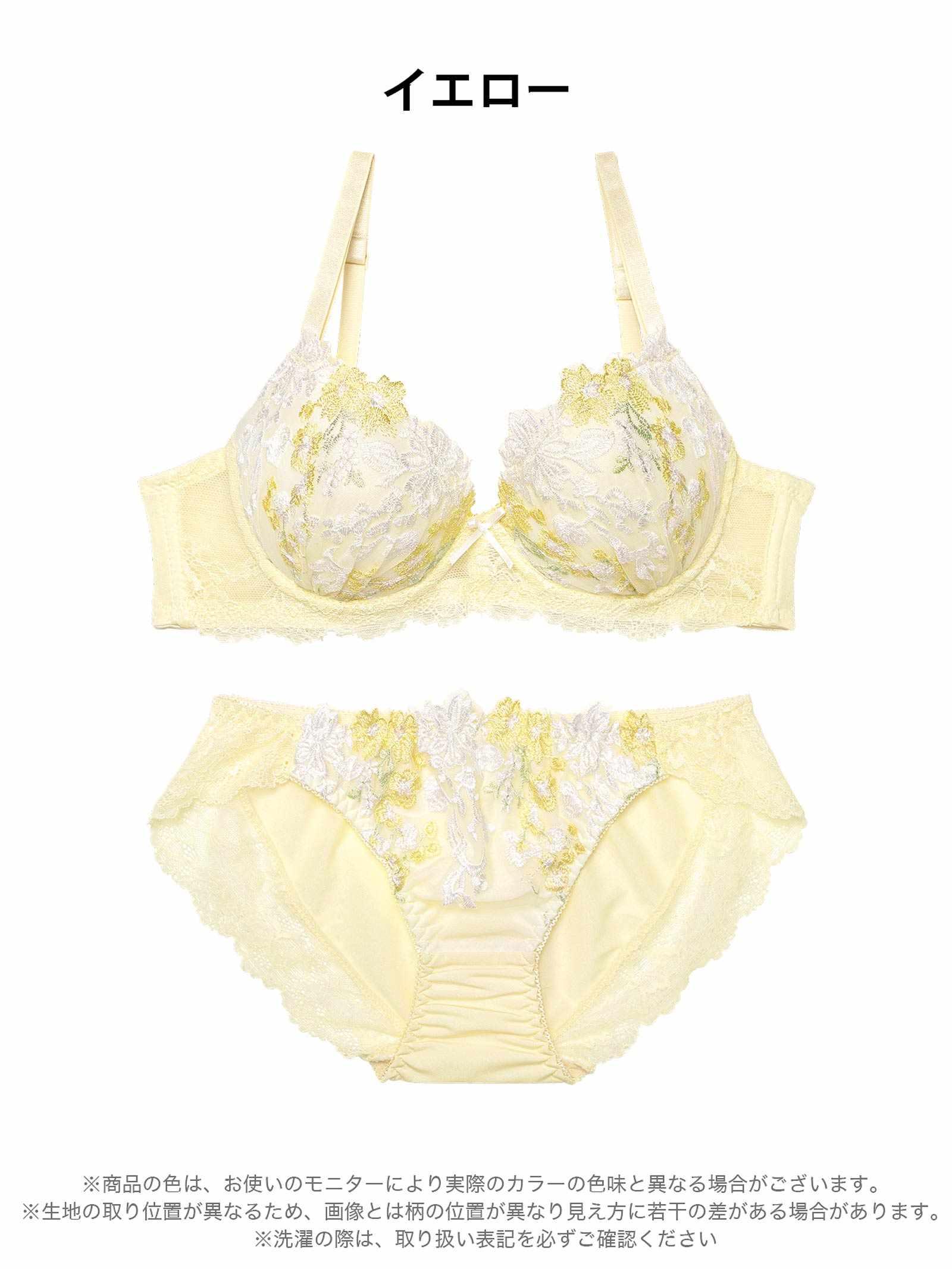11/19新作!ドリーミングパステルフルールブラジャー&フルバックショーツ