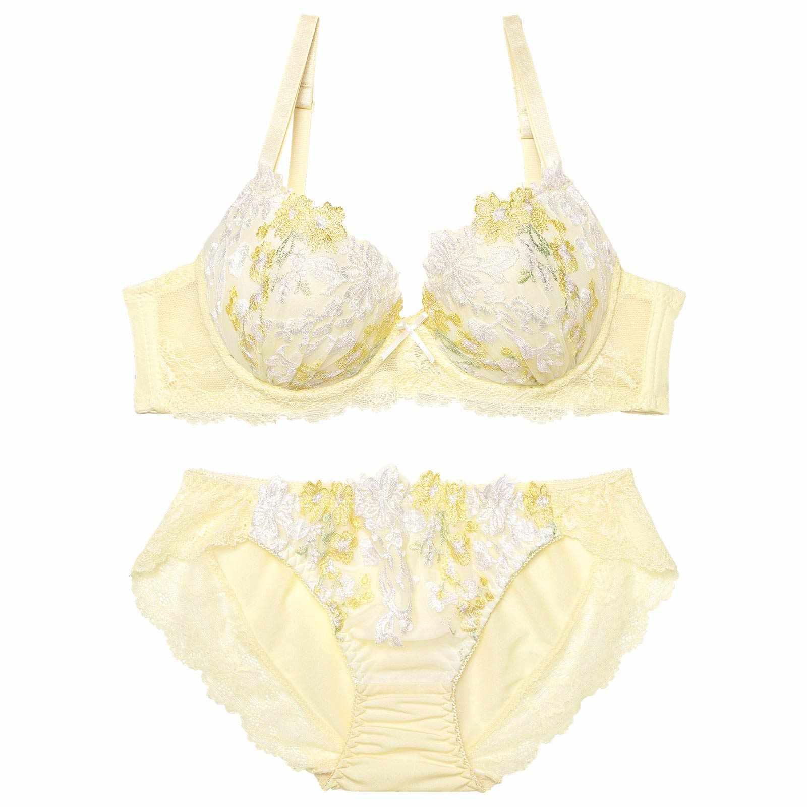 ドリーミングパステルフルールブラジャー&フルバックショーツ