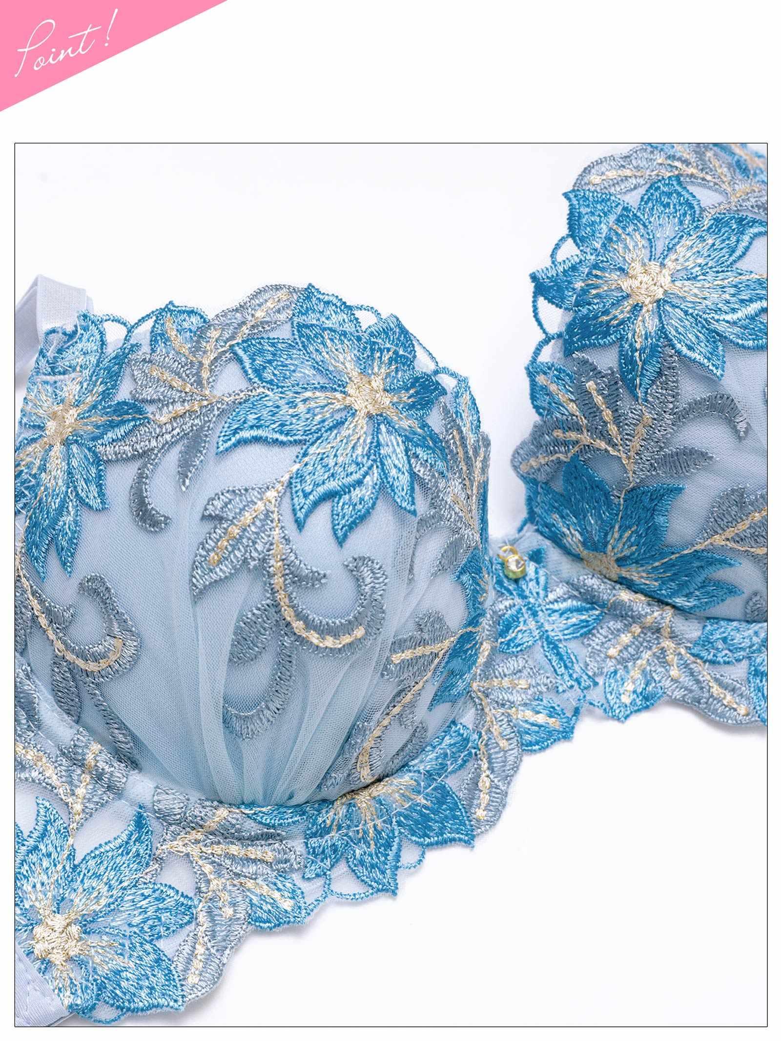 2/20新作!スウィートプレシャスフラワーブラジャー&フルバックショーツ