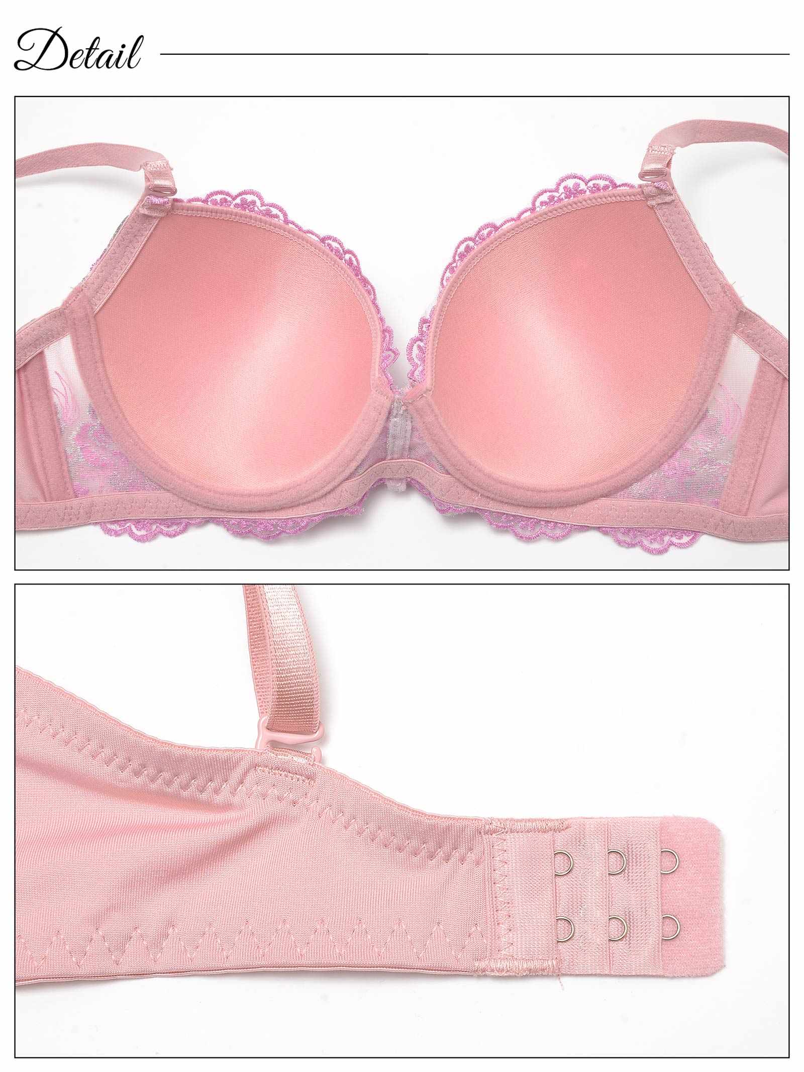 3/25新作!【3点セット】ファンシーグロスフラワーブラジャー&フルバック&Tバックショーツ