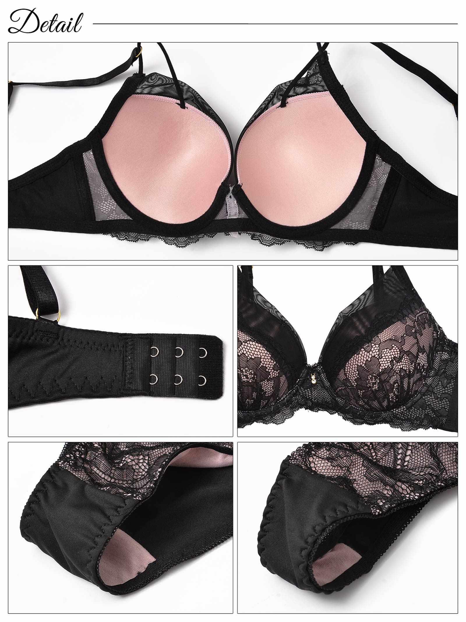 【三上悠亜着用】【3点セット】クラッシーチュールレースブラジャー&フルバック&Tバックショーツ - 【公式】247Lingerie