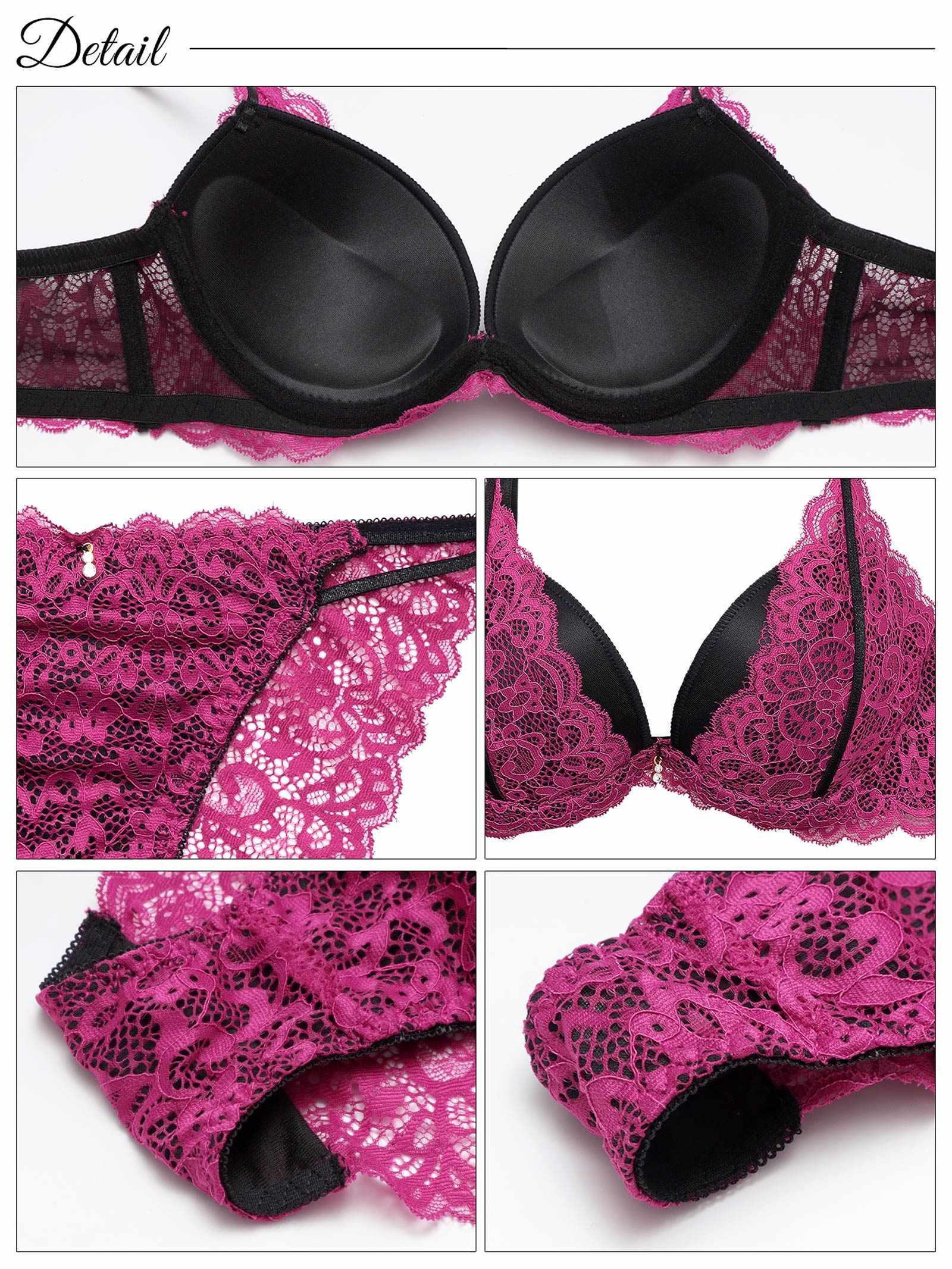 【3点セット】【GHIサイズ】シャドウレーシィストリング育乳脇高ブラジャー&バック透けフルバック&Tバックショーツ - 【公式】247Lingerie