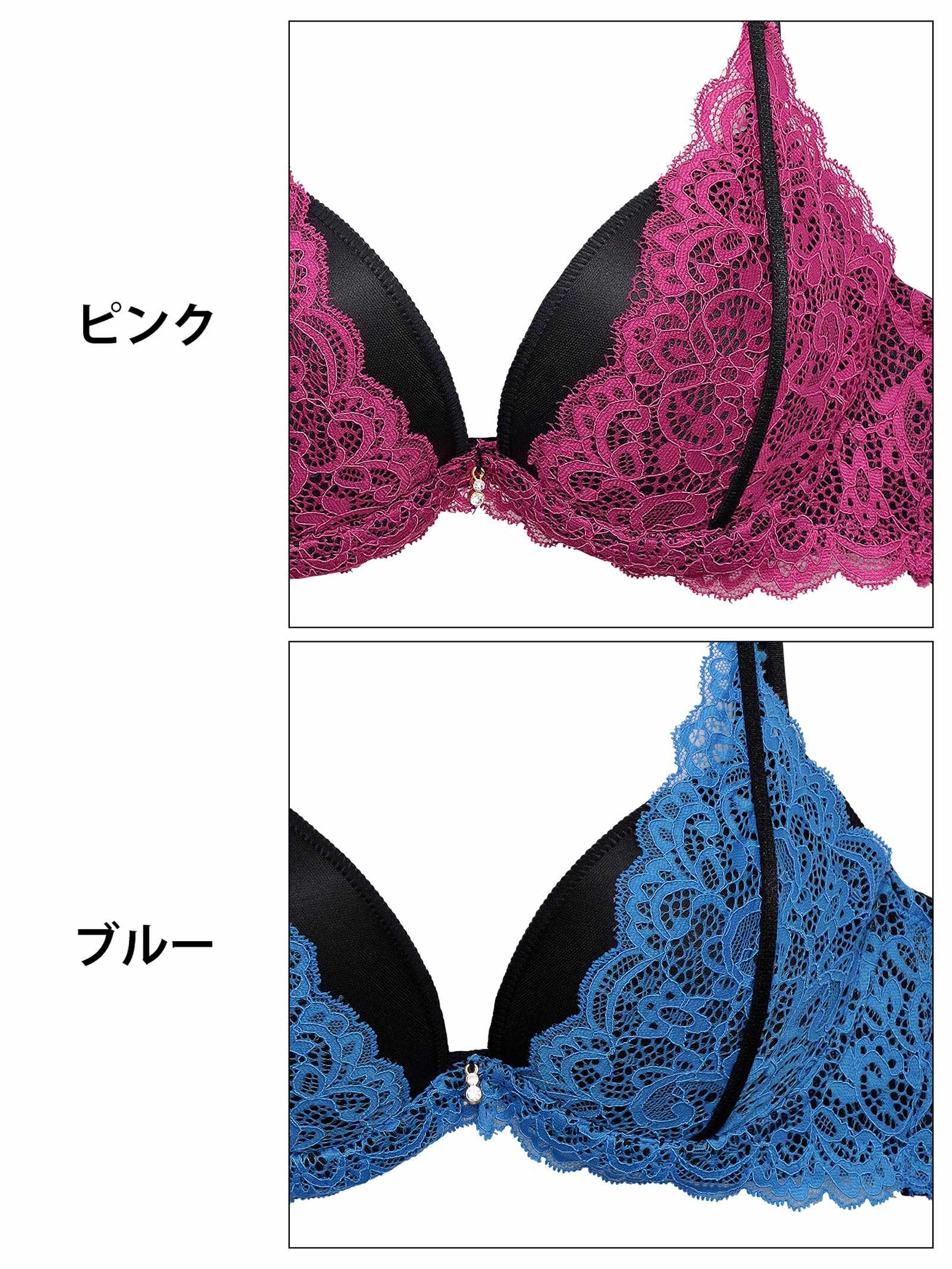 【3点セット】【GHIサイズ】シャドウレーシィストリング育乳脇高ブラジャー&バック透けフルバック&Tバックショーツ - 【公式】247Lingerie