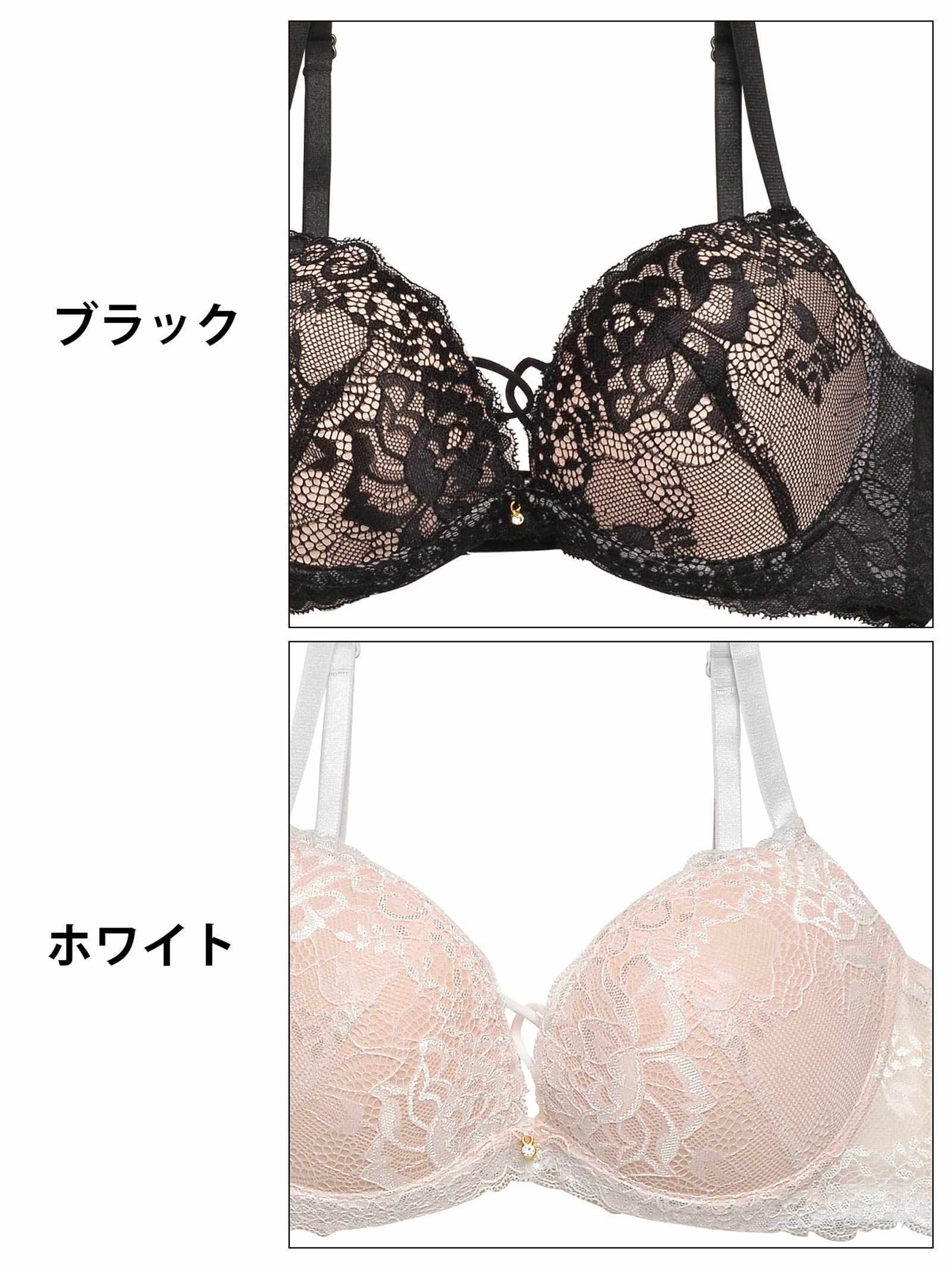 9/27新作!【3点セット】ドレッシーレースミックスコード育乳脇高ブラジャー&バック透けフルバック&Tバックショーツ