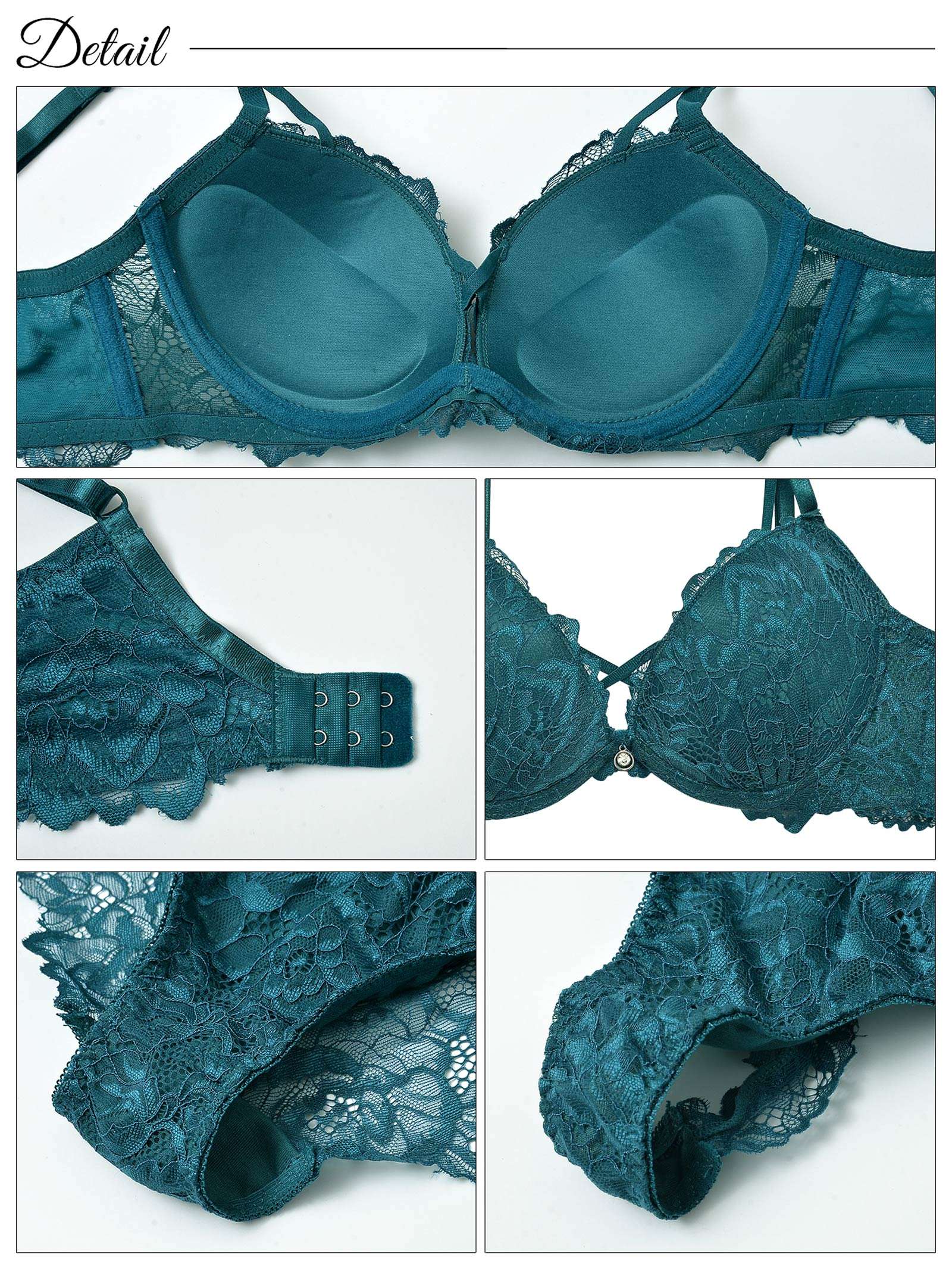 1/10再販!【三上悠亜着用】【3点セット】ビューティーレーシィクロス育乳脇高ブラジャー&バック透けフルバック&Tバックショーツ - 【公式】247Lingerie