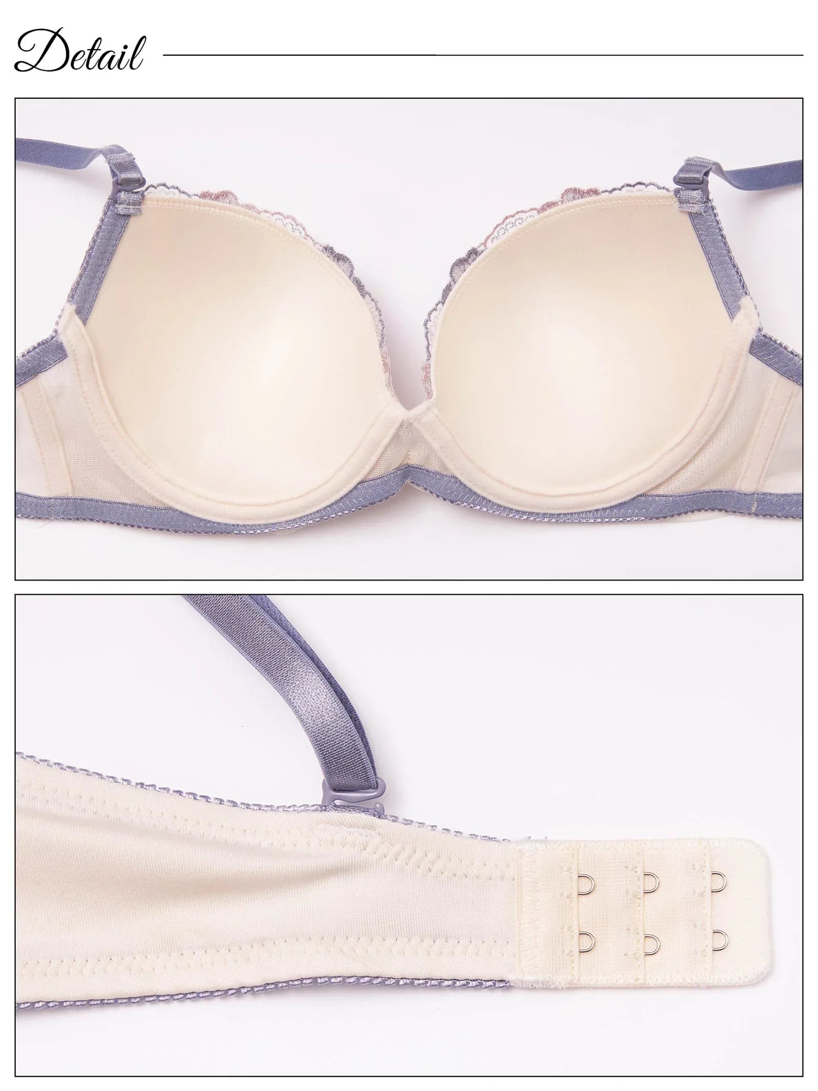クラシックギャザーチュールブラジャー&フルバックショーツ - 【公式】247Lingerie