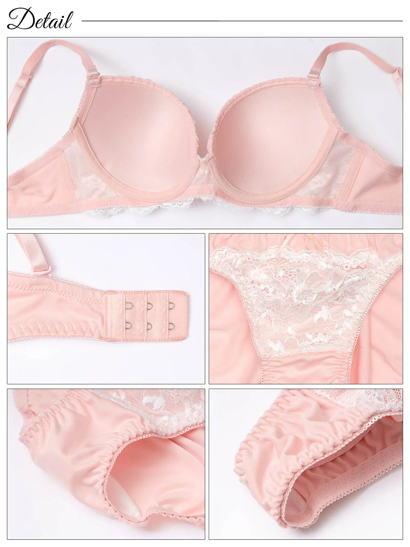 【3点セット】チュールロゼットレースブラジャー&フルバック&Tバックショーツ - 【公式】247Lingerie