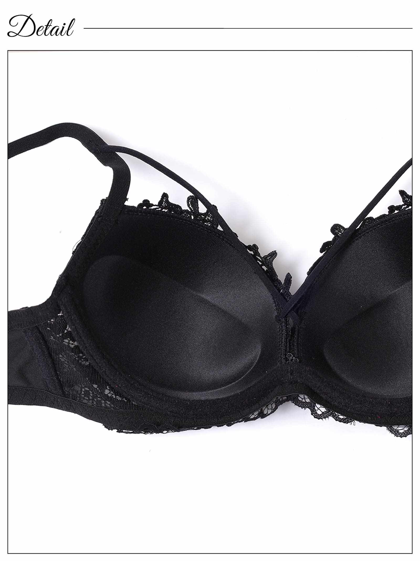 3/31新作!【3点セット】【GHIサイズ】フラワーケミカルレースコードブラジャー&フルバック&Tバックショーツ