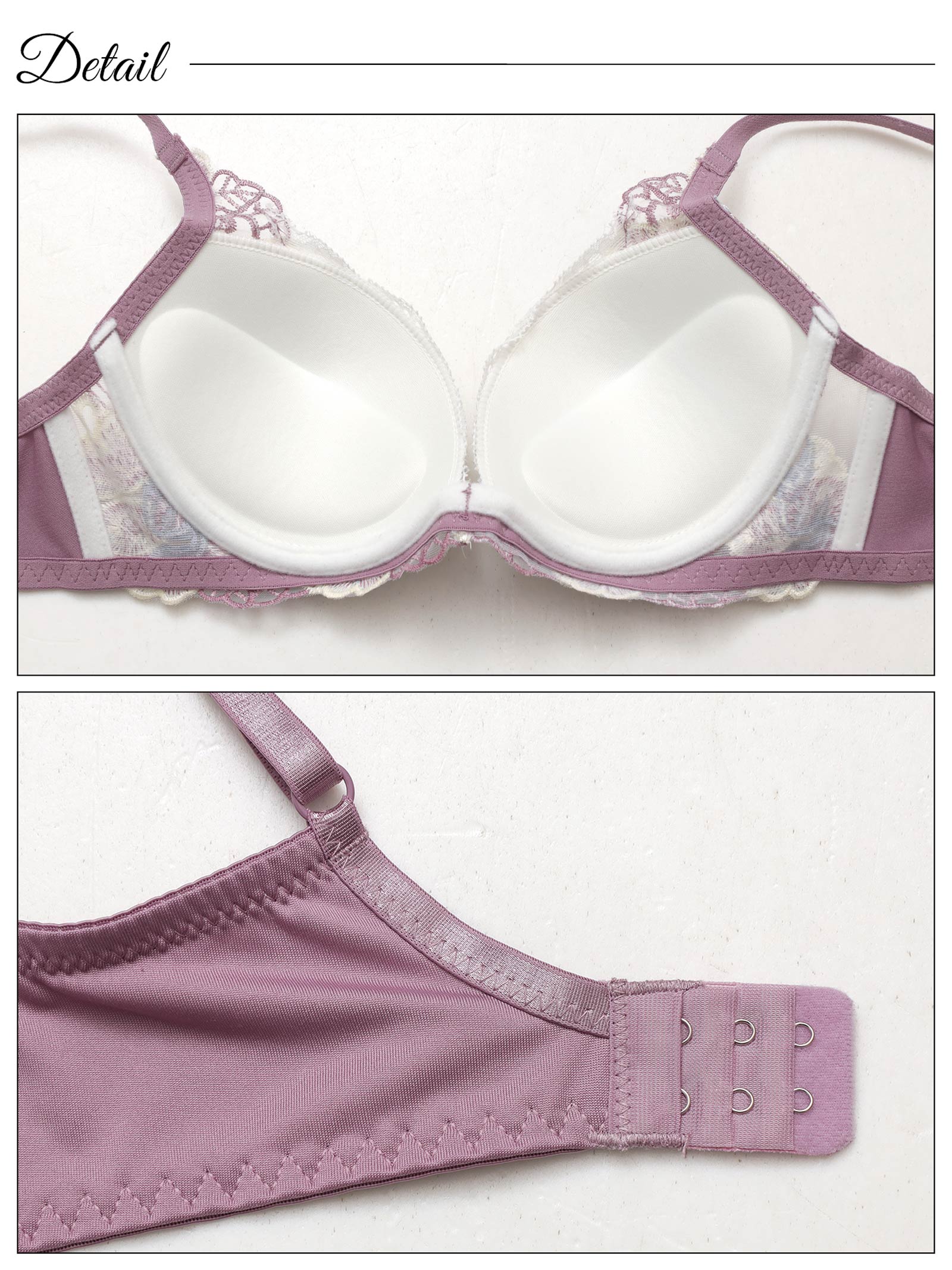 4/16新作!ノーブルフルールエンブロイダリー育乳脇高ブラジャー&フルバックショーツ