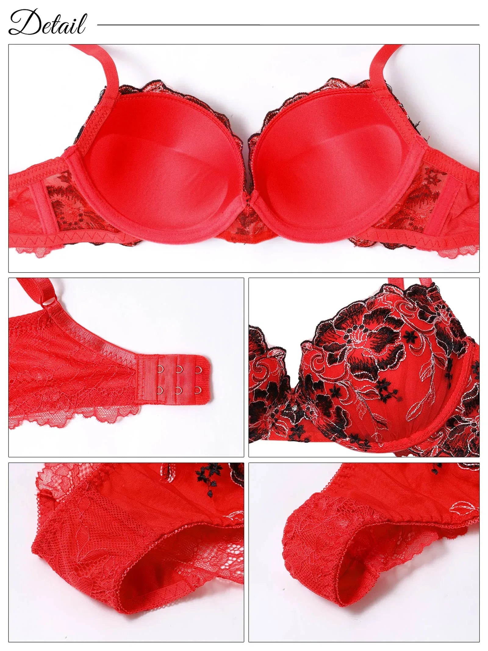 【3点セット】ブルーミングクロスコード育乳脇高ブラジャー&バック透けフルバック&Tバックショーツ - 【公式】247Lingerie