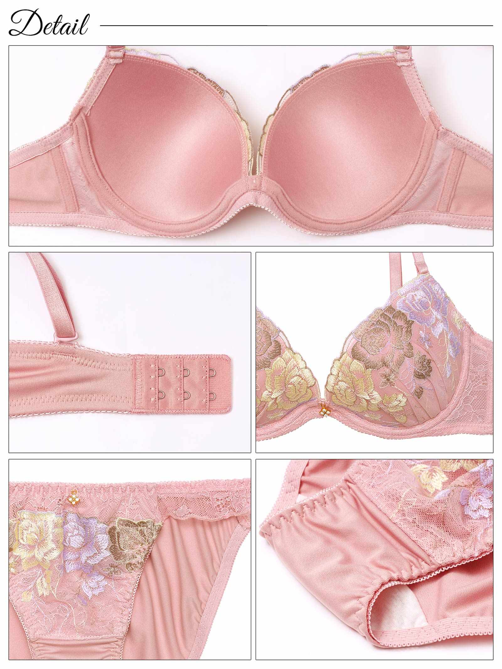 2/19新作!スイートモダンローズブラジャー&フルバックショーツ