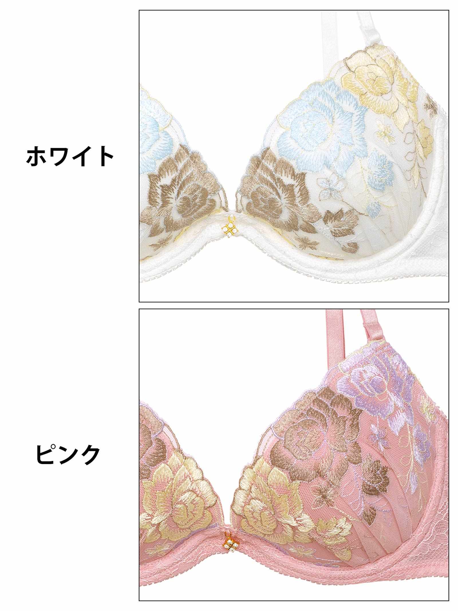 2/19新作!スイートモダンローズブラジャー&フルバックショーツ