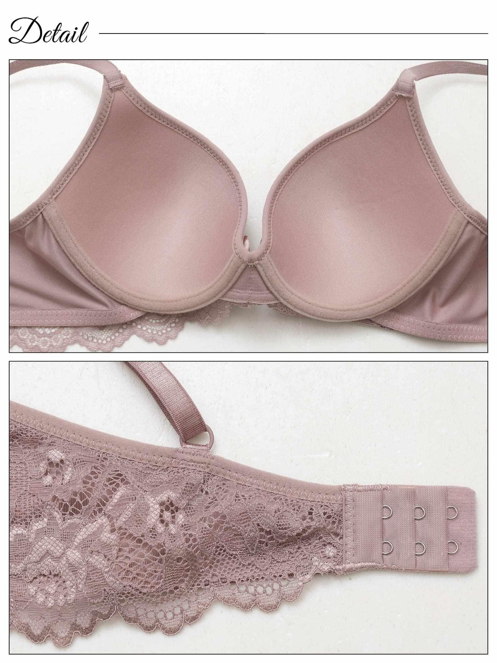 ダスティーエレガンスブルームブラジャー&フルバックショーツ - 【公式】247Lingerie