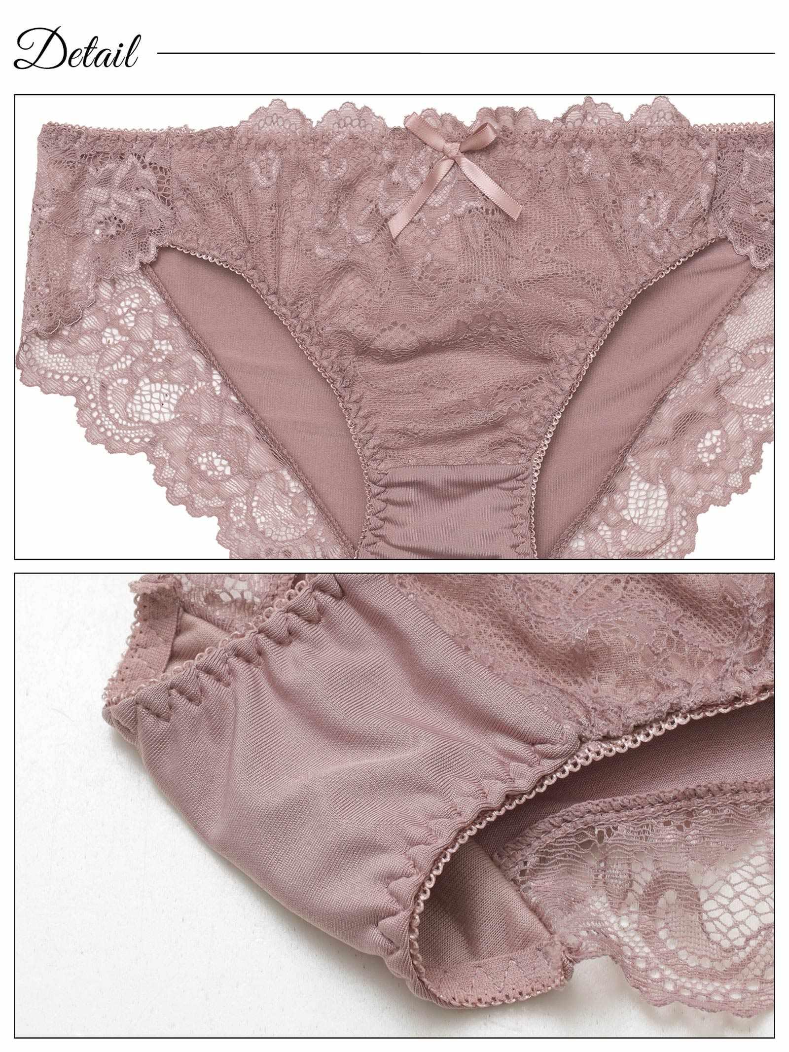 ダスティーエレガンスブルームブラジャー&フルバックショーツ - 【公式】247Lingerie