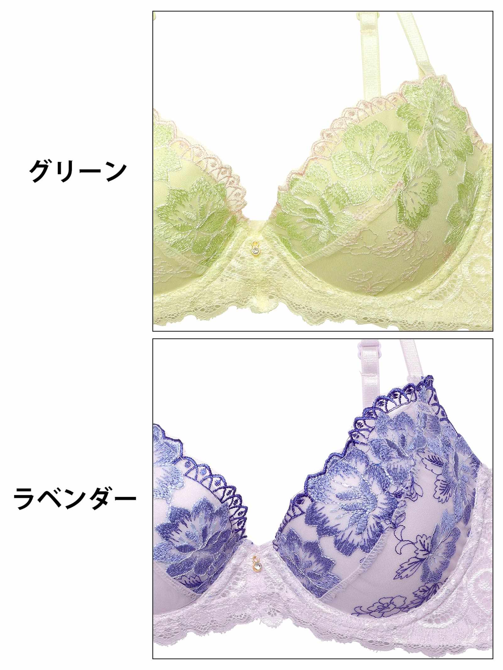 3/24新作!チェリッシュブルーミングブラジャー&フルバックショーツ