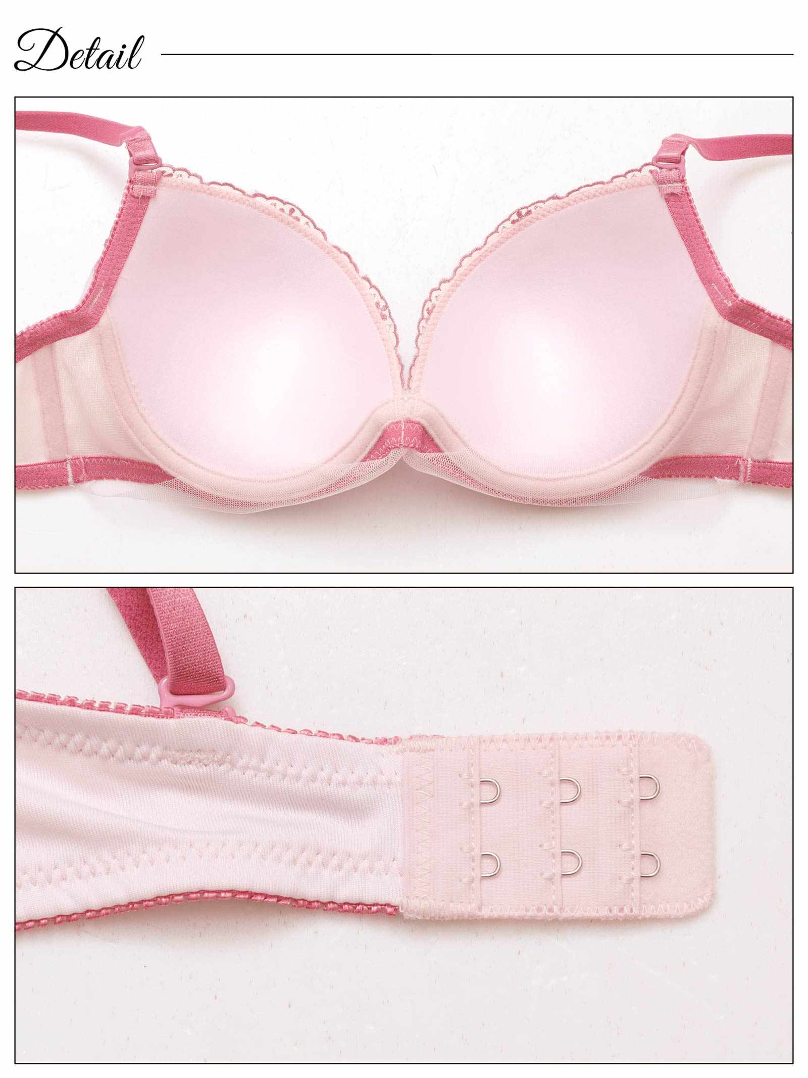 4/14新作!スカラップフルーロンチュールブラジャー&フルバックショーツ